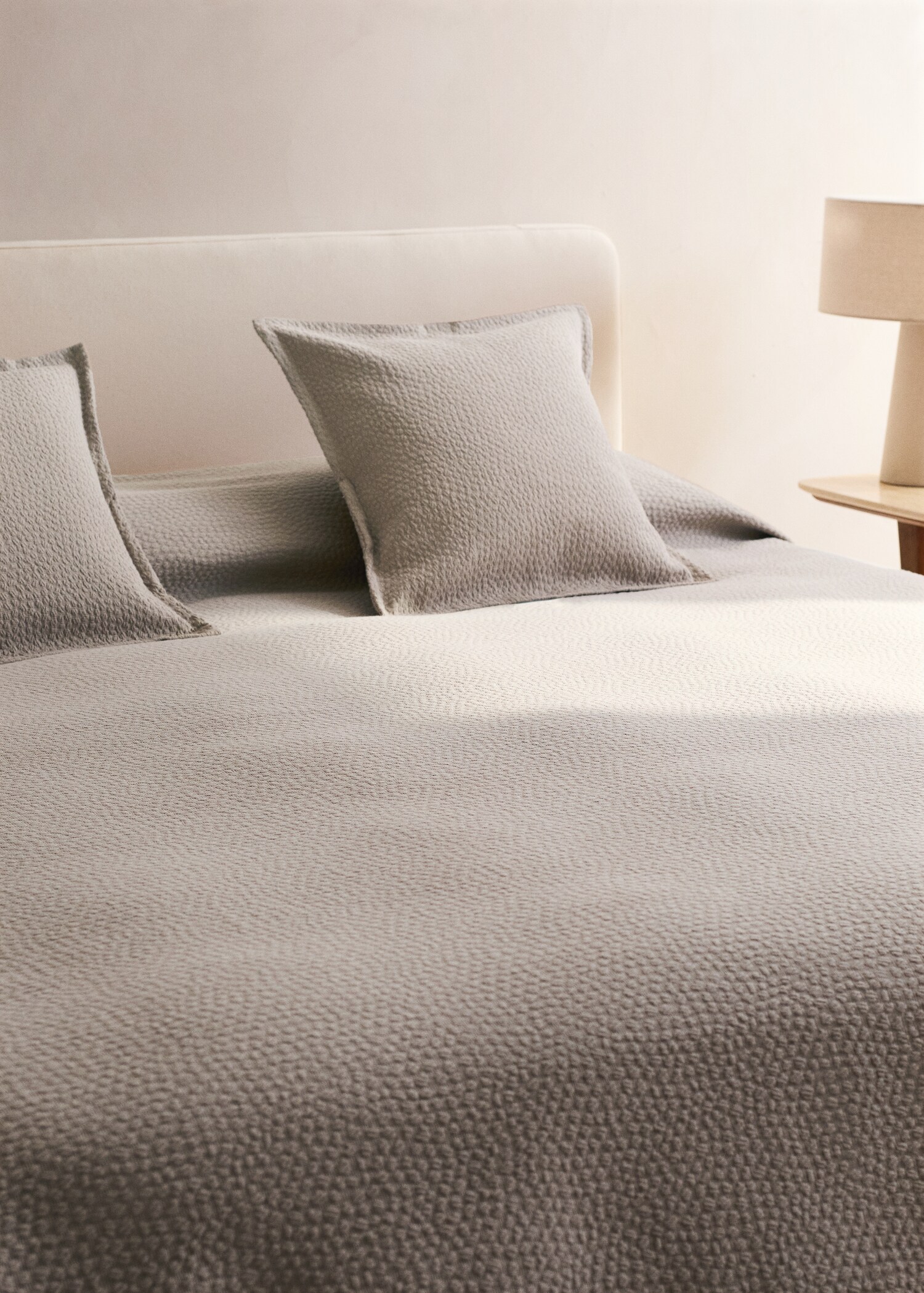 Jacquard cotton bedspread with texture for 150/160 cm bed - Details of the article 7