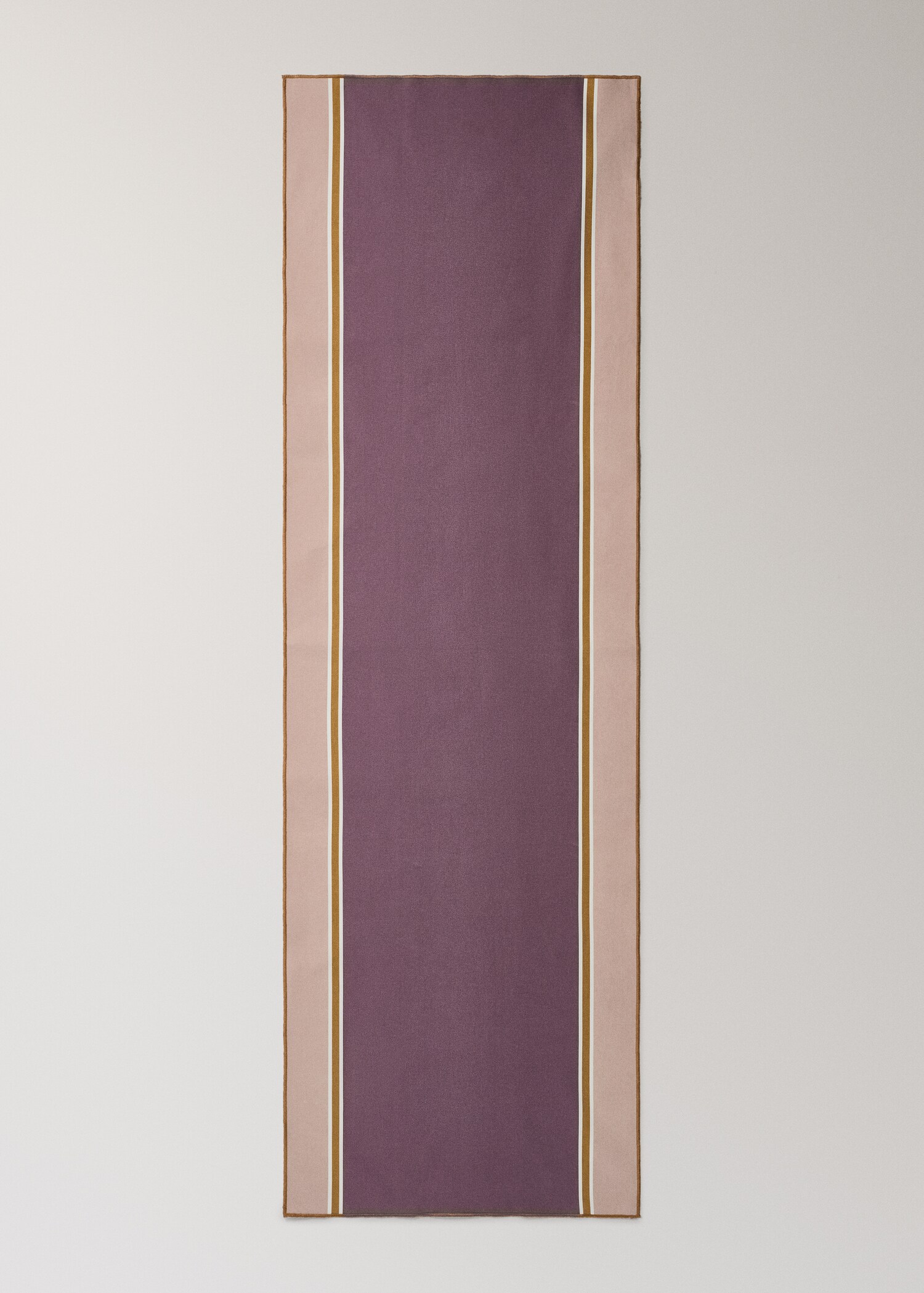 Bavlněný běhoun na stůl s pruhy a povrchem potaženým pryskyřicí - Detail zboží 2