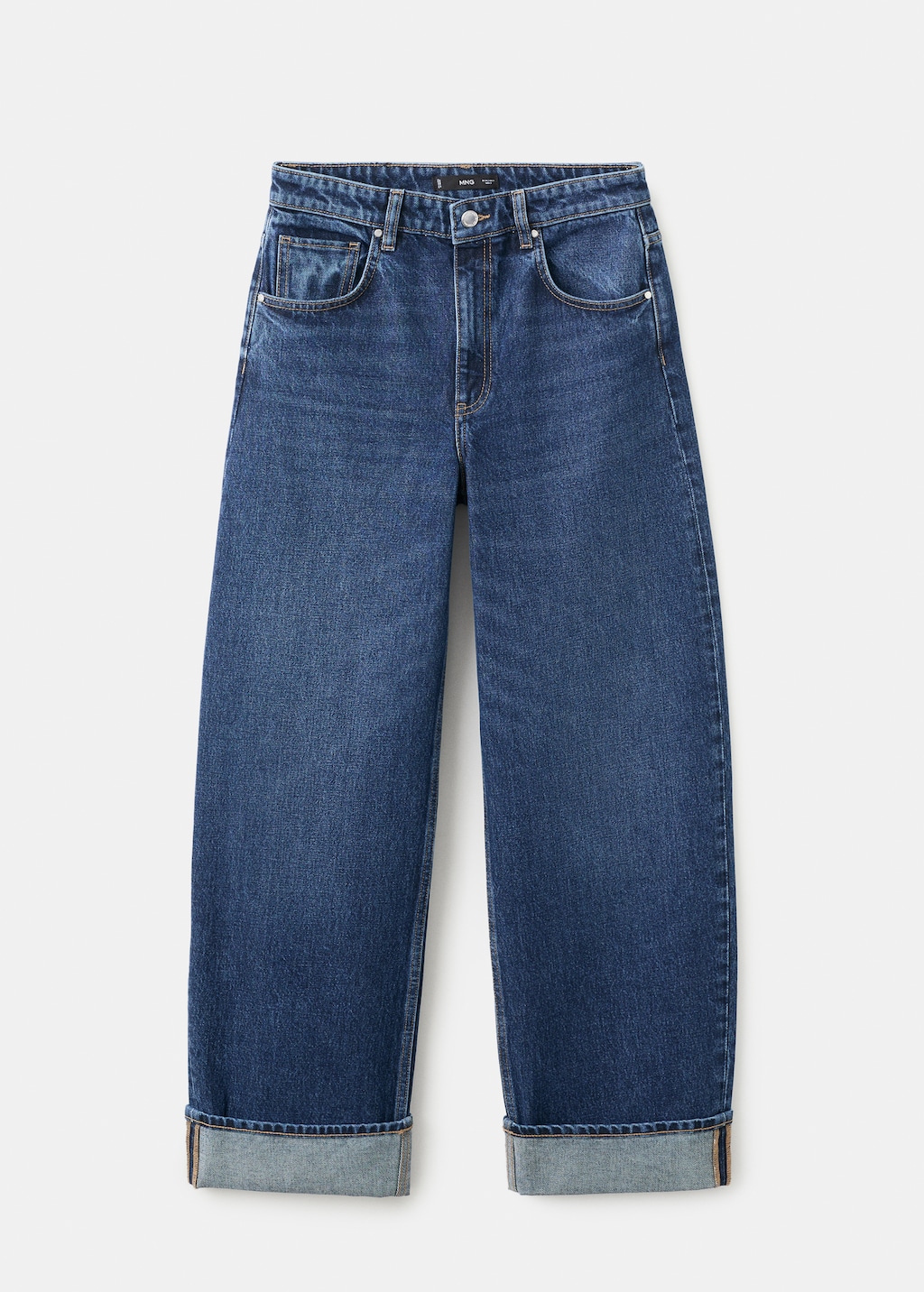Balloon jeans with cuffed hem - image 2