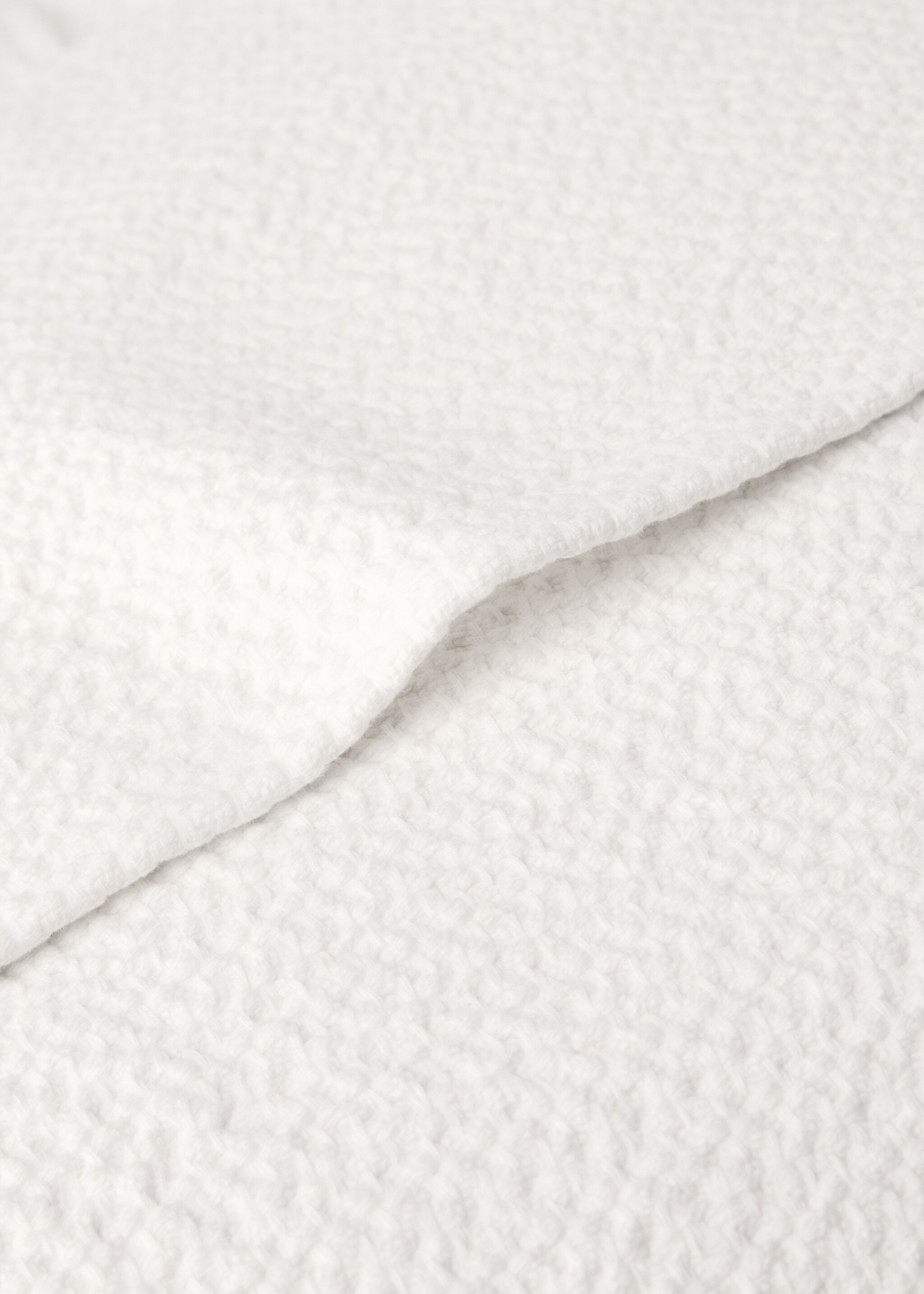 Бавовняна декоративна наволочка на подушку з оборкою 50x50 см - Детальніше про товар 3, Екрю. Ref: 27053295-00.