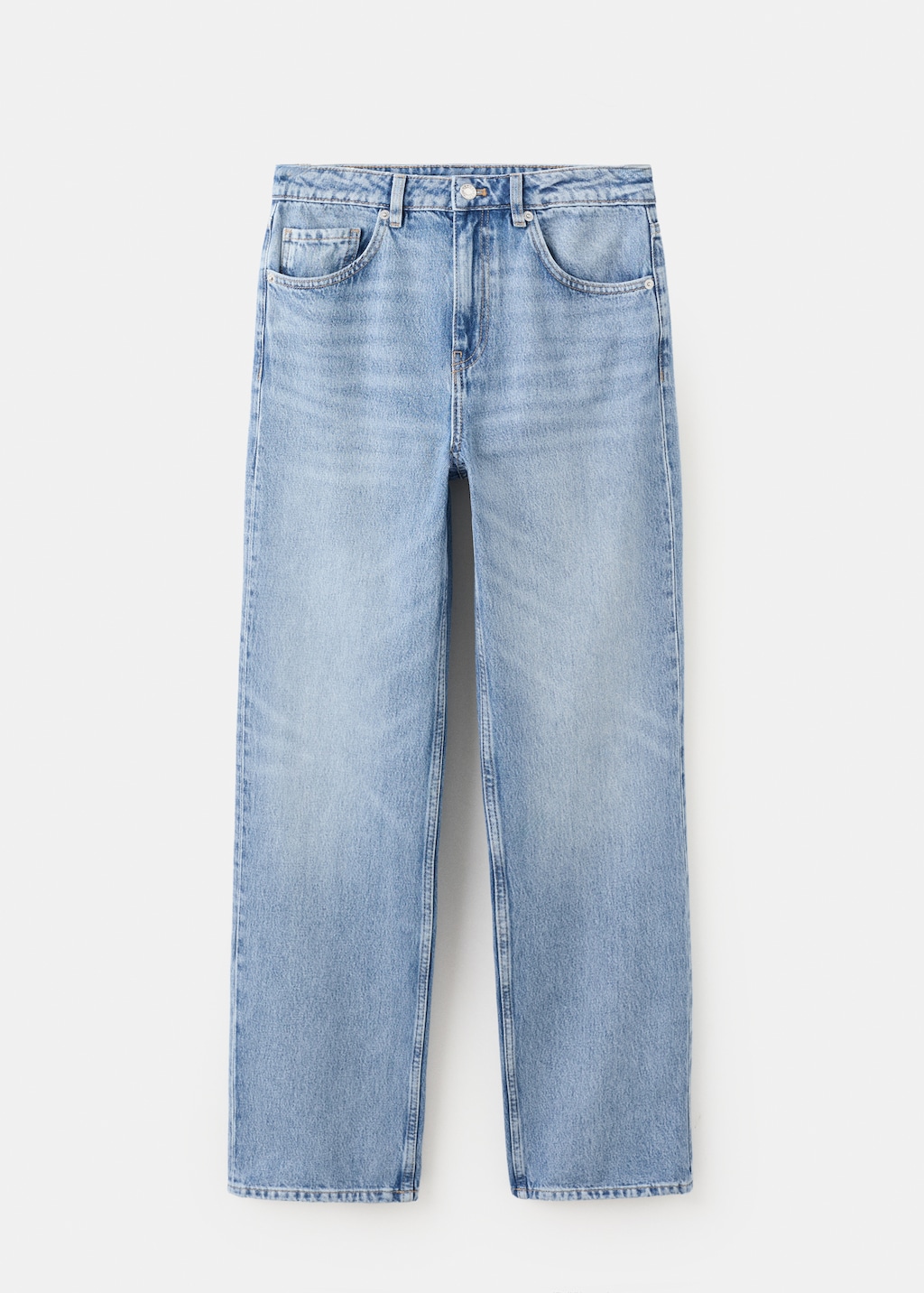 Straight low-waist jeans - image 2