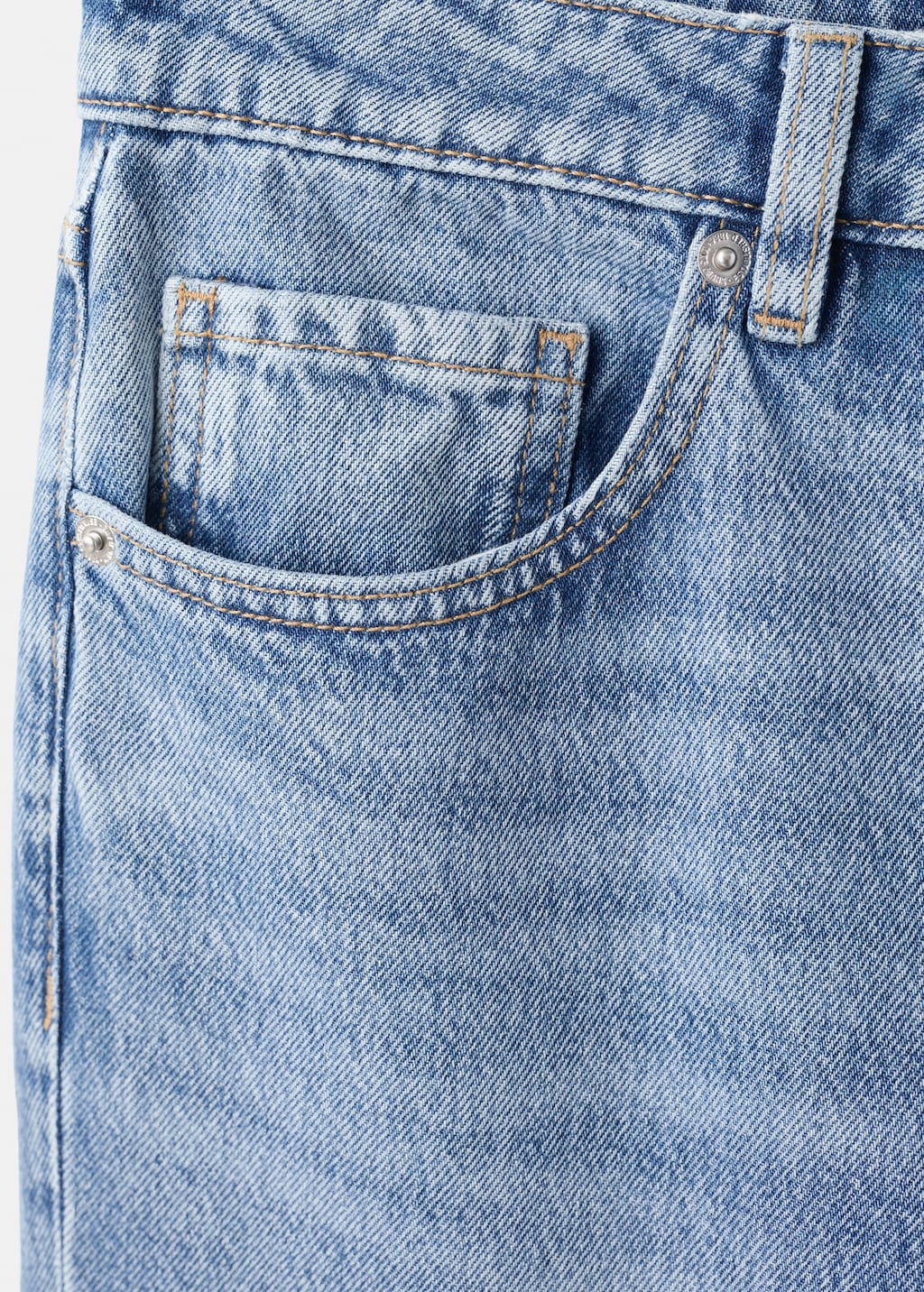 Straight low-waist jeans - image 4