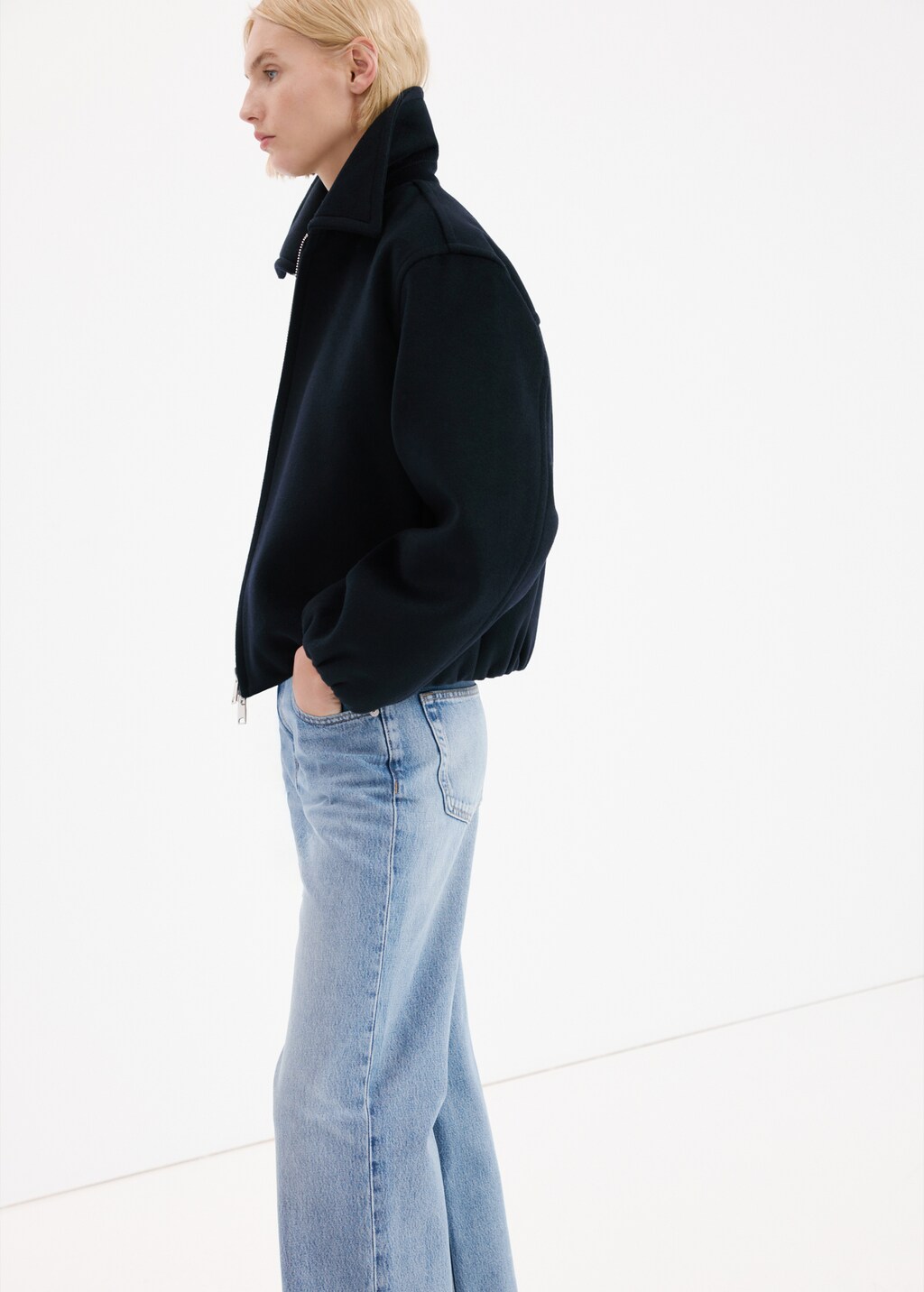 Mango Straight low-waist jeans
