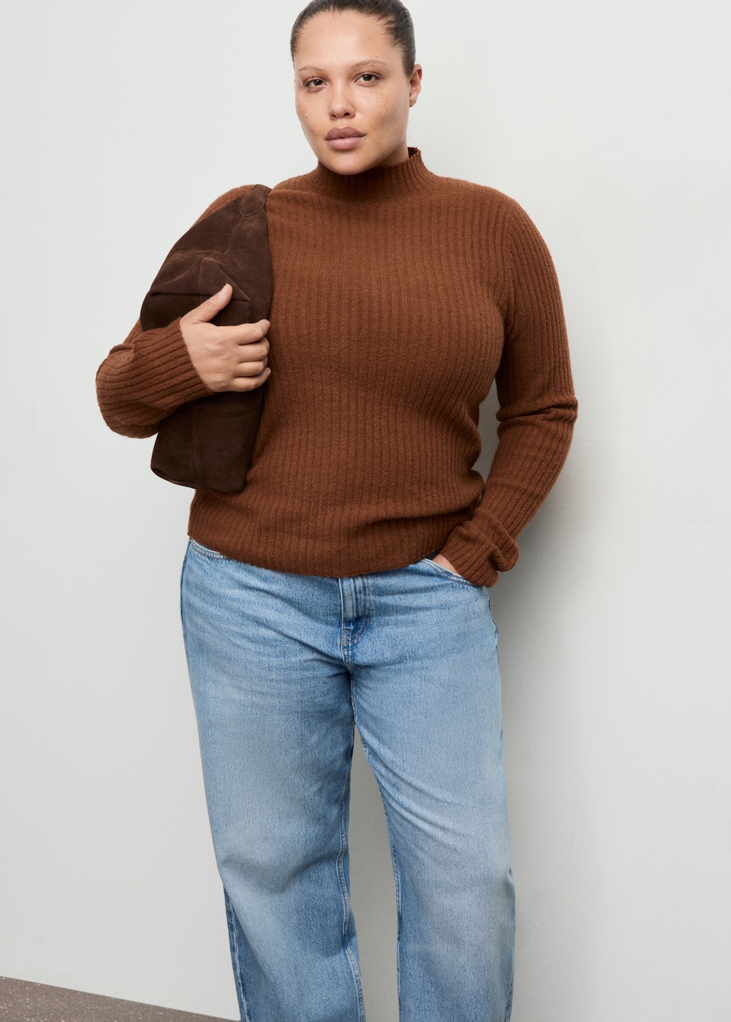 Mango Straight low-waist jeans