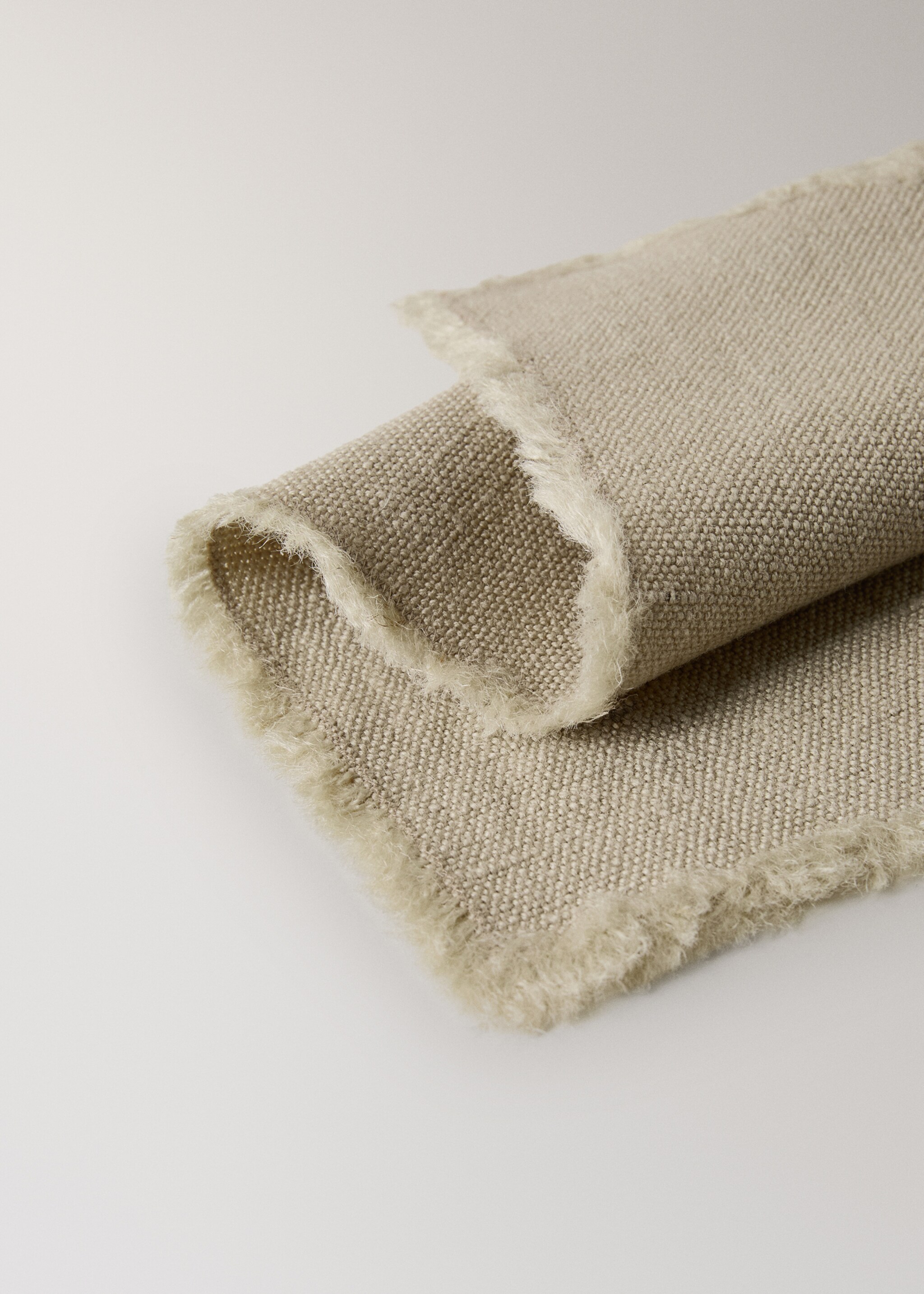 Mantel individual yute desflecado - Detalle del artículo 1, Marrón claro/pastel. Ref: 27053302-00.