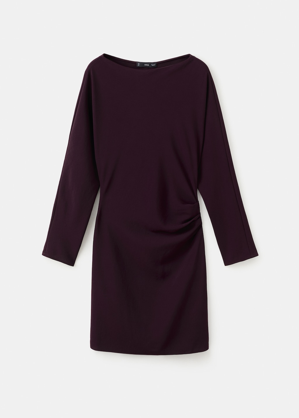 Boat-neck ruched dress - image 5