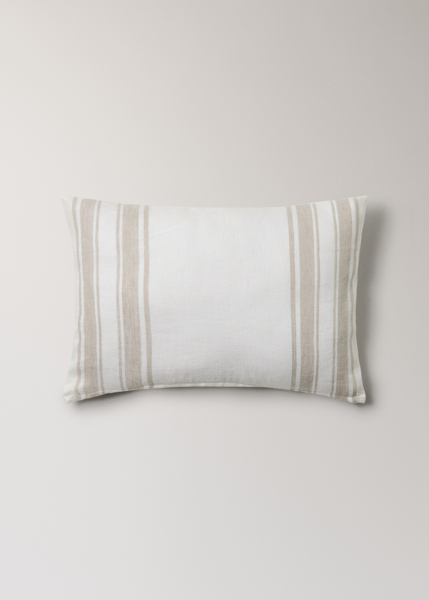 Kissenbezug aus Leinen mit Streifen und Reißverschlussdetail, 40 x 60 cm - Artikel ohne Model