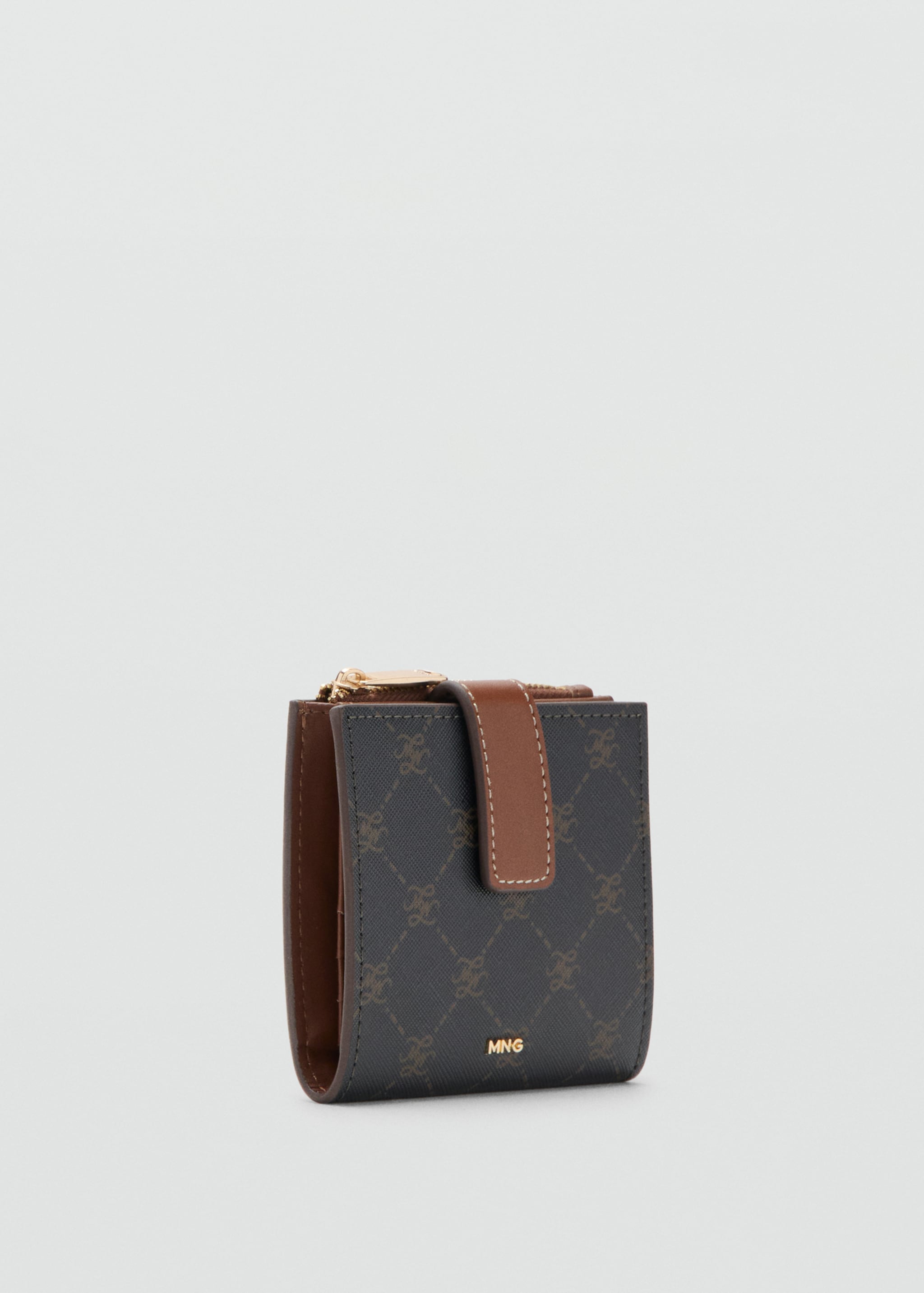 Wallet with printed logo - Medium plane, Brown. Ref: 27053307-00.