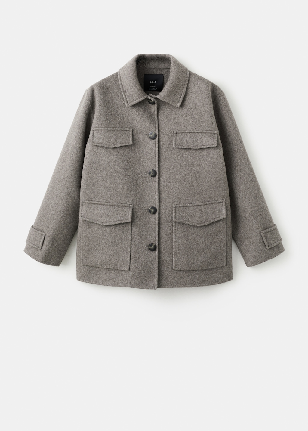 Wool jacket with pockets - image 5