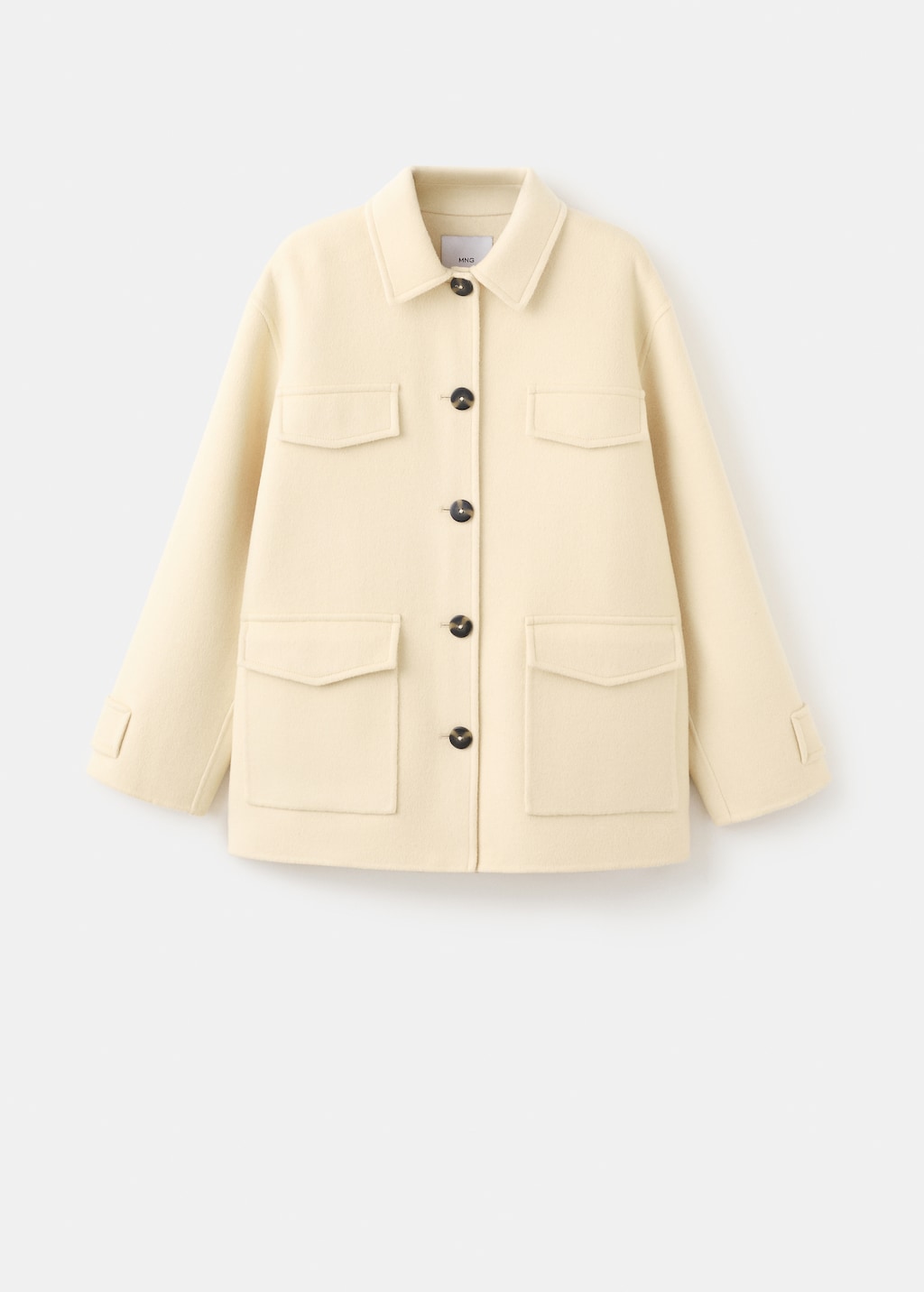 Wool jacket with pockets - image 5