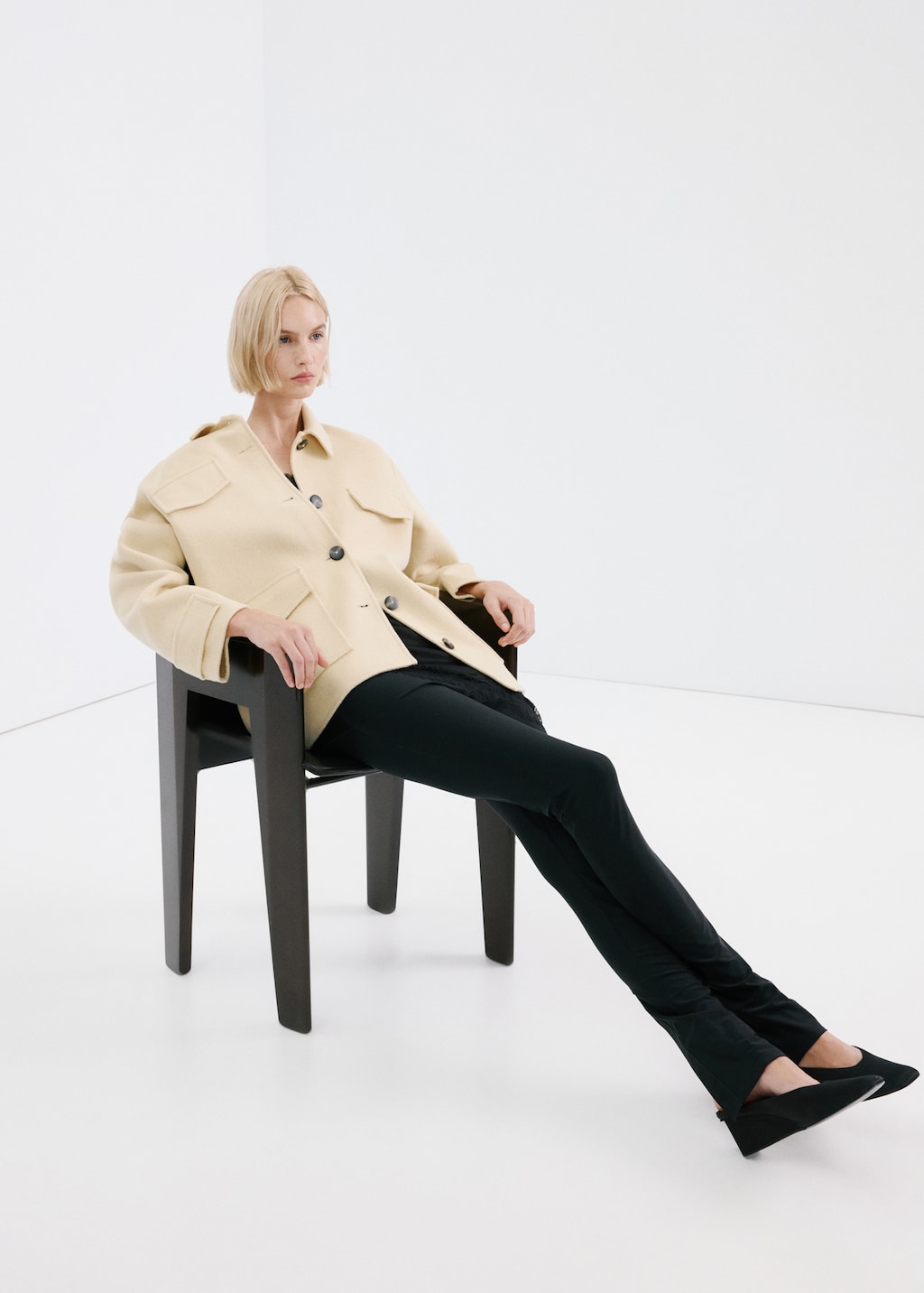 Mango Wool jacket with pockets
