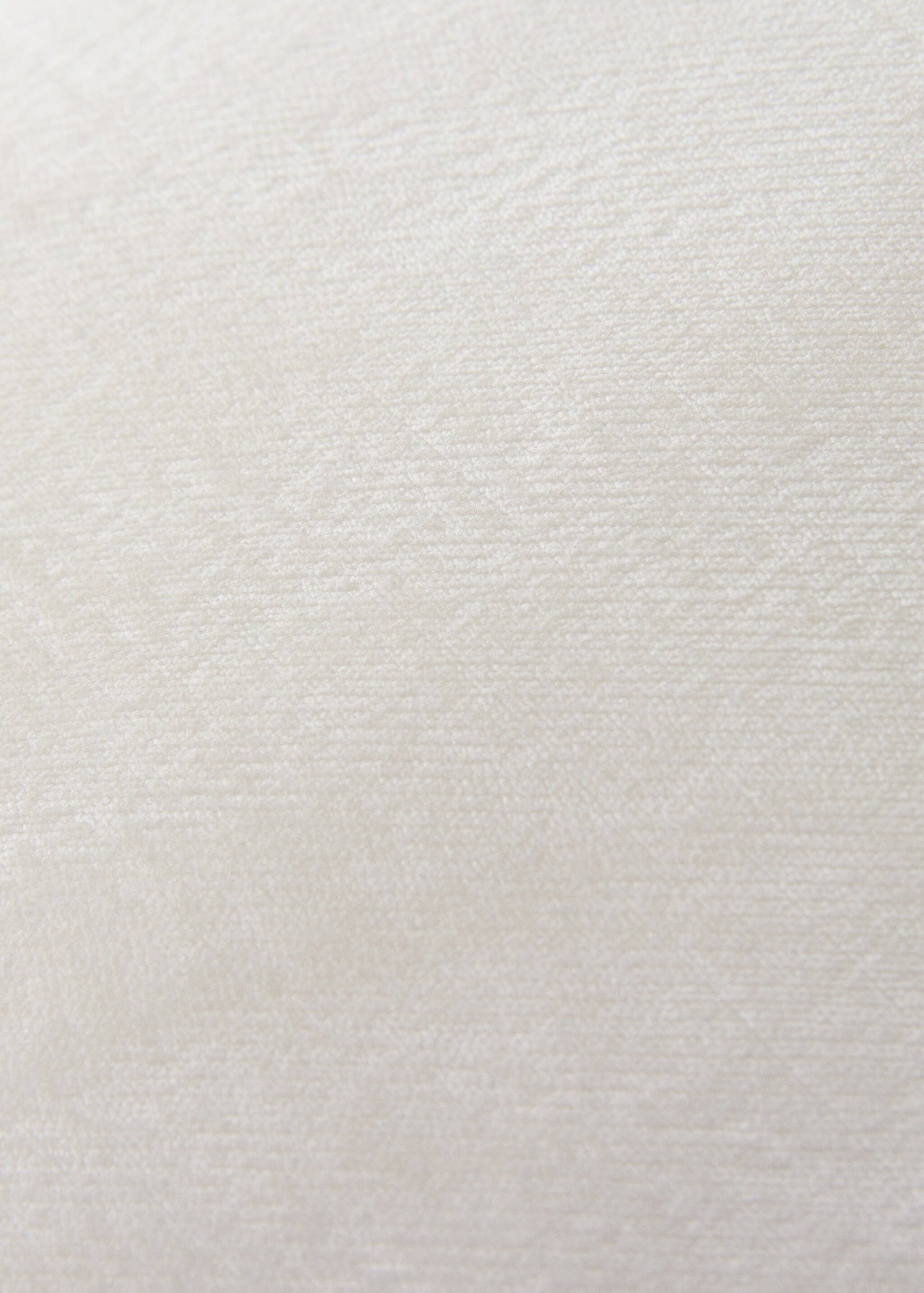 Funda cojín terciopelo 40x60 cm - Detalle del artículo 3, Crudo. Ref: 27053312-00.