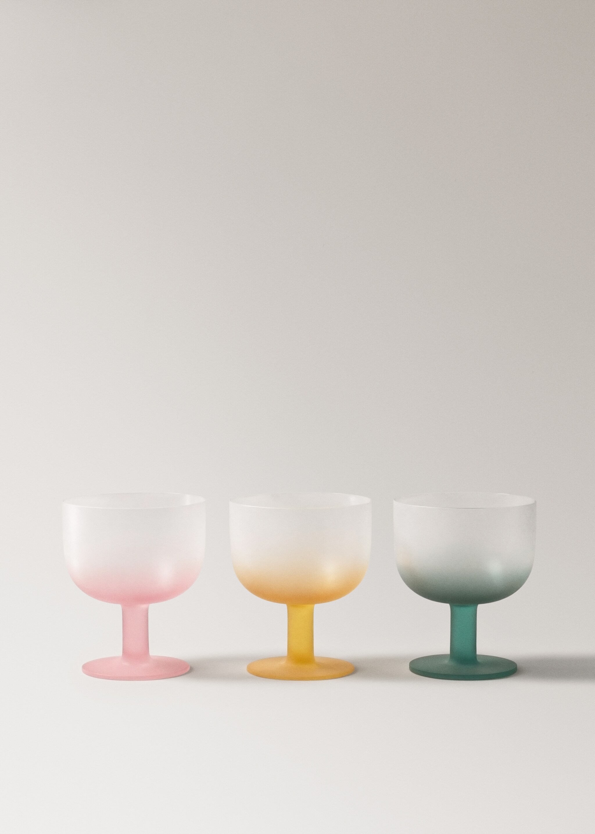 Mat staklena čaša u boji - Detalji artikla 3, Žuta. Ref: 27053313-00.