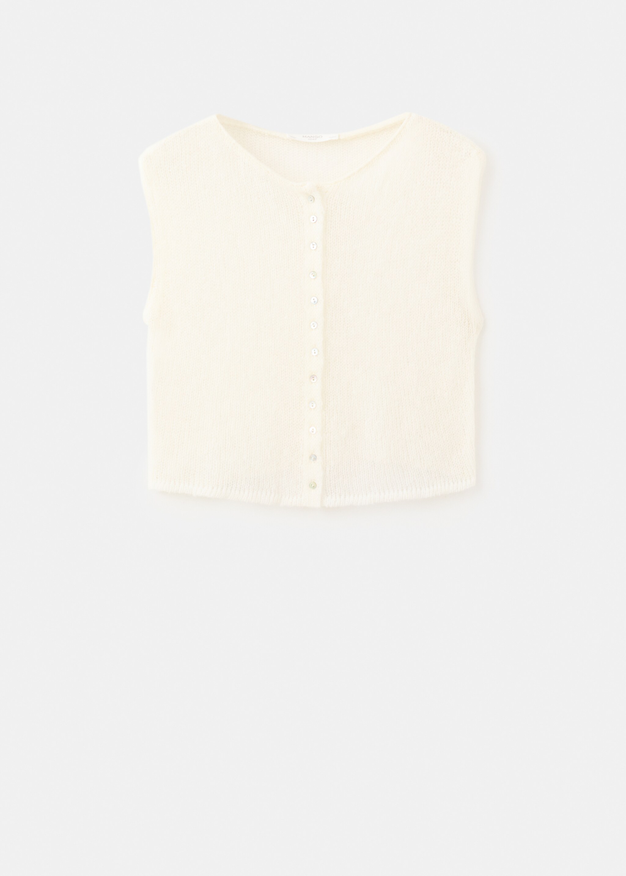 Open-knit wool top - Article without model, Off White. Ref: 27053314-00.