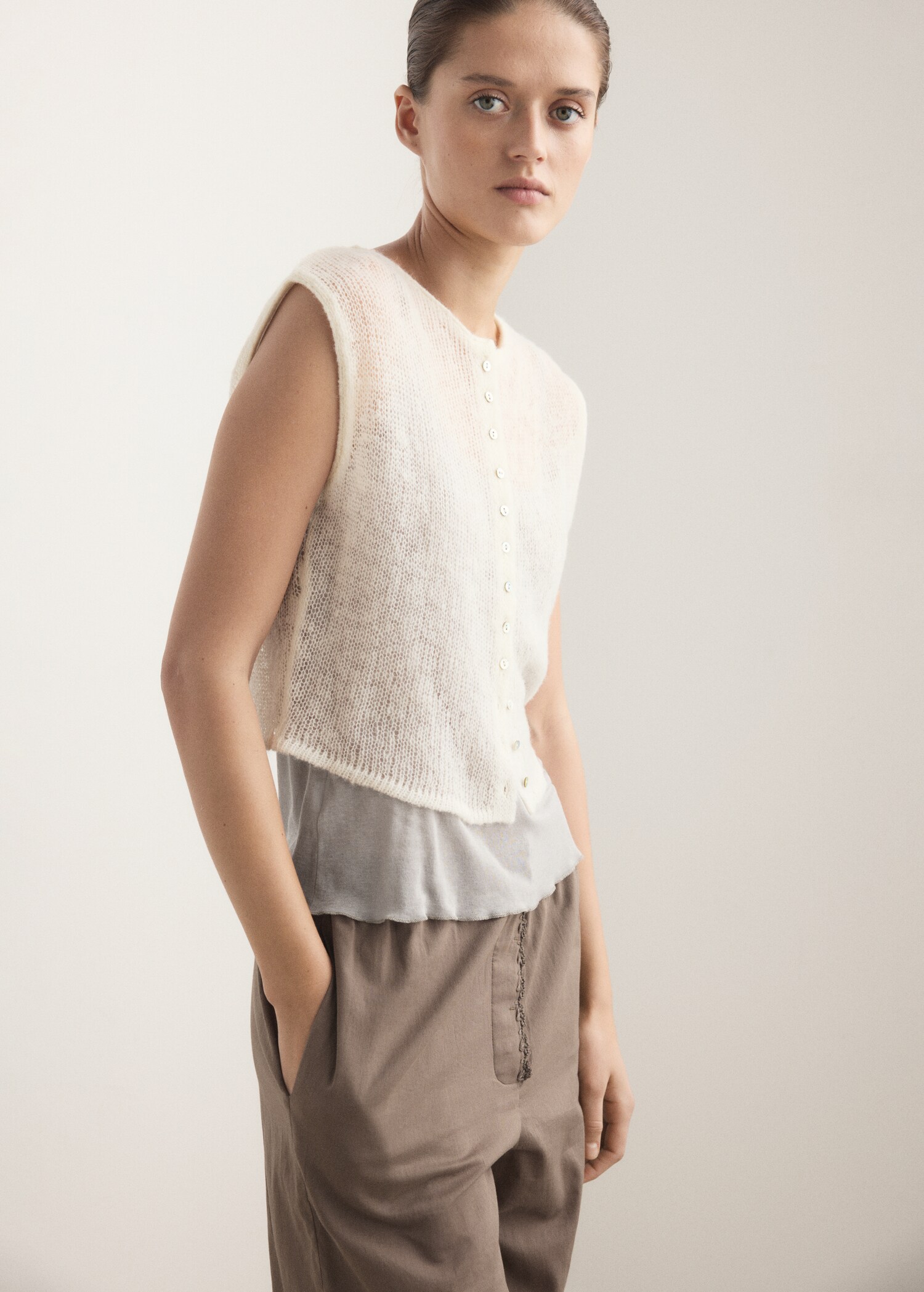 Open-knit wool top - Details of the article 2