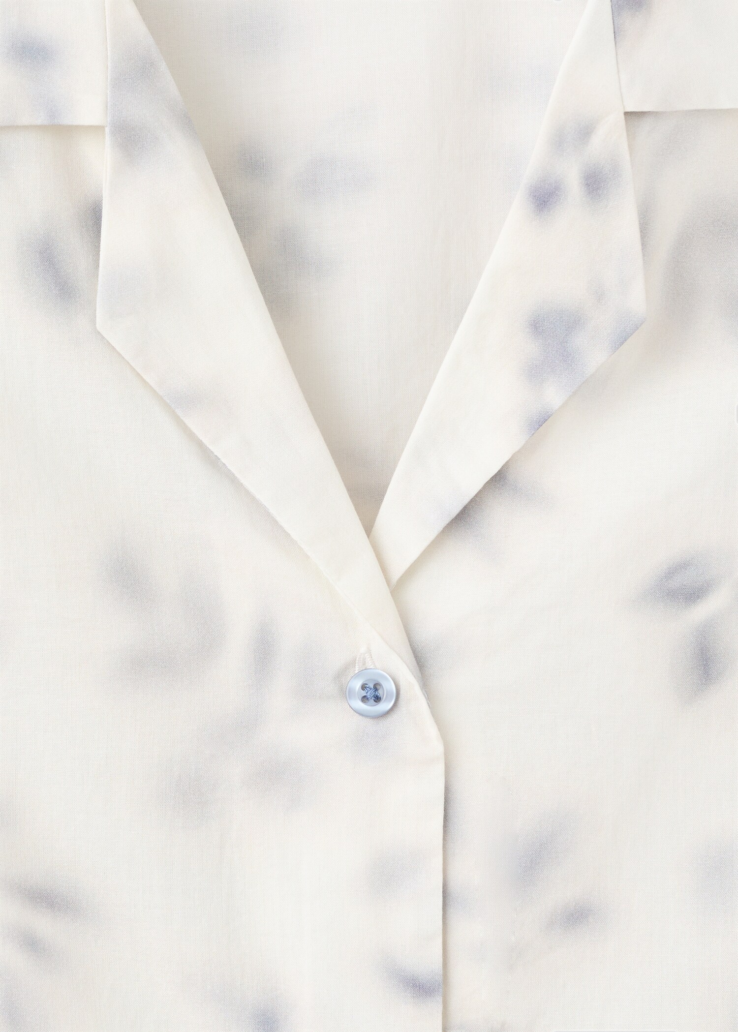 Floral-print cotton pyjama top - Details of the article 8