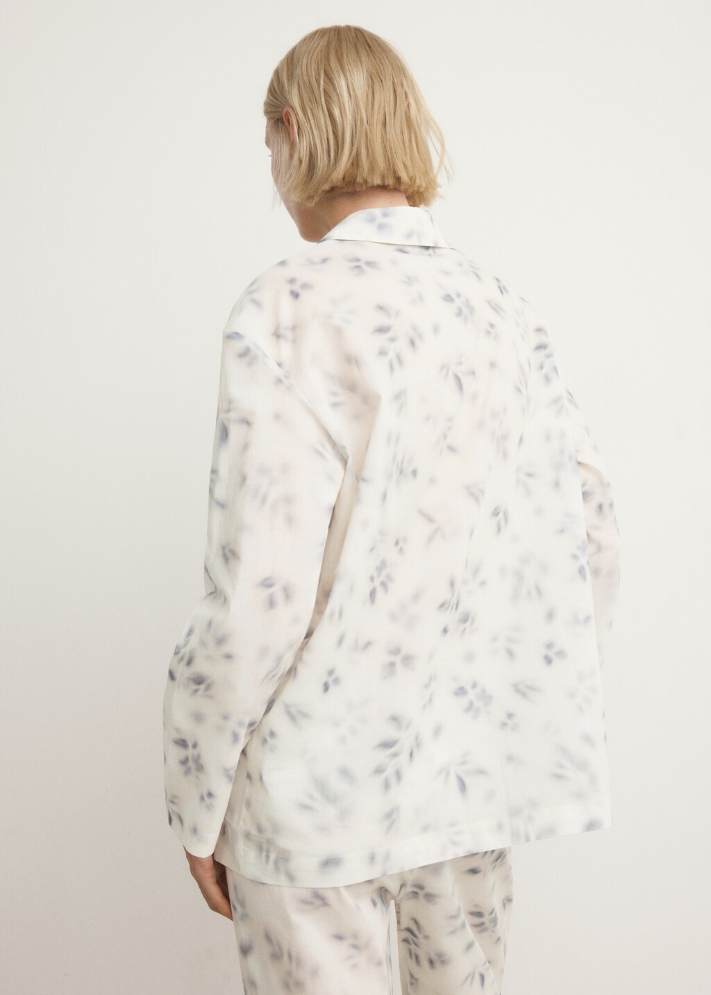 Floral-print cotton pyjama top - image 3