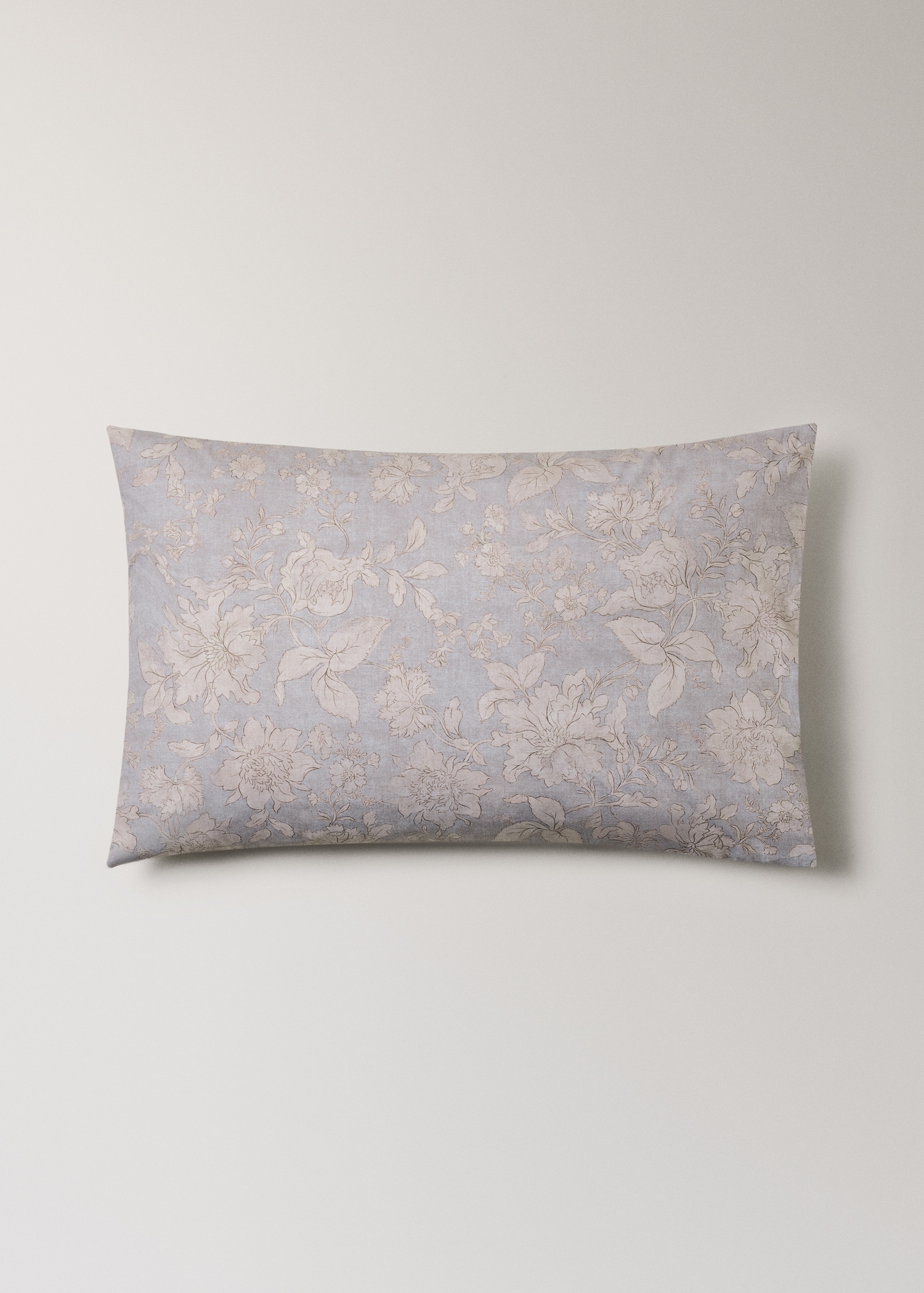 Set van twee kussenslopen van perkal katoen met vintage bloemenprint 50x75 cm - Artikel zonder model