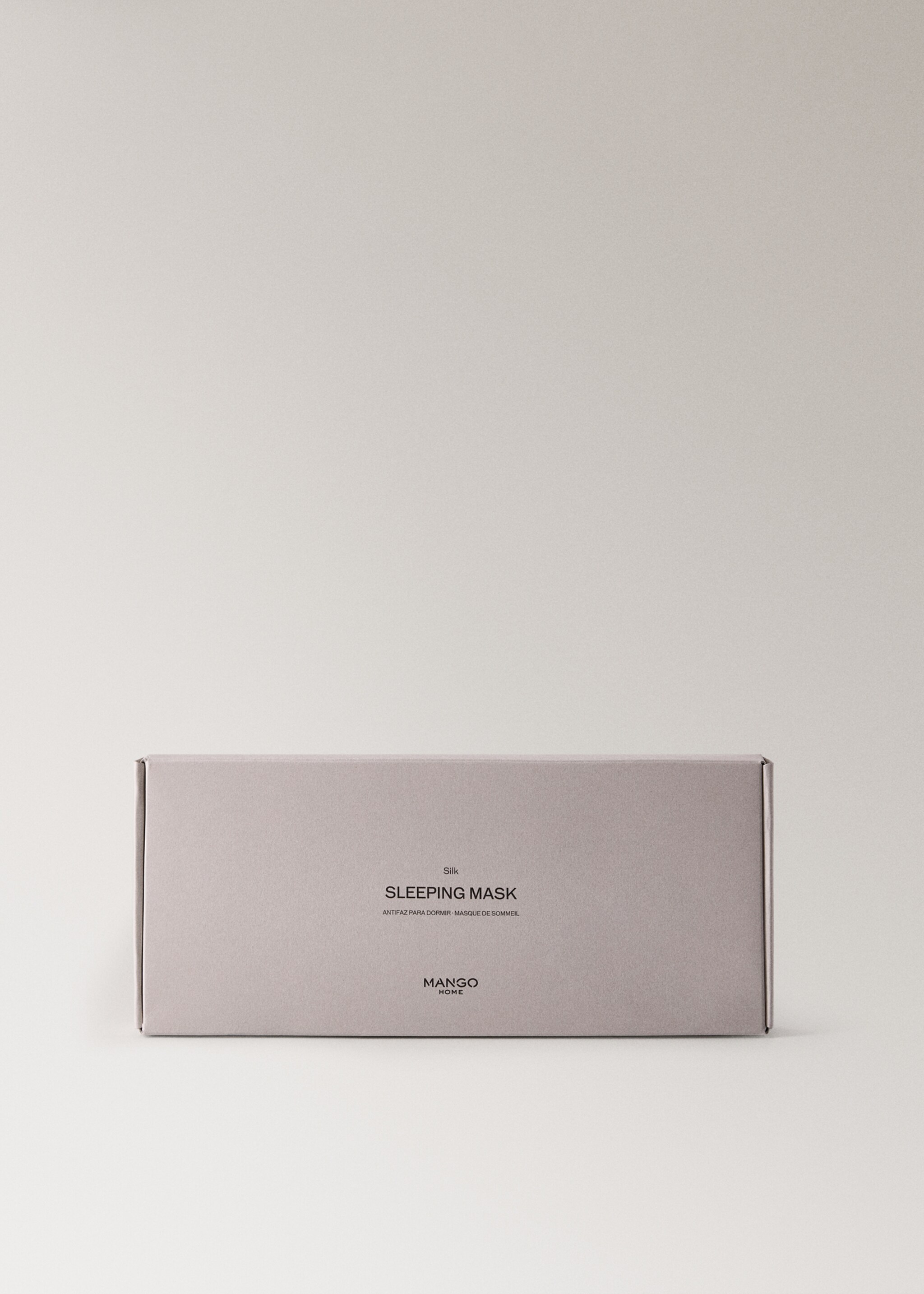 Silk eye mask - Details of the article 2, Light/Pastel Grey. Ref: 27053328-00.