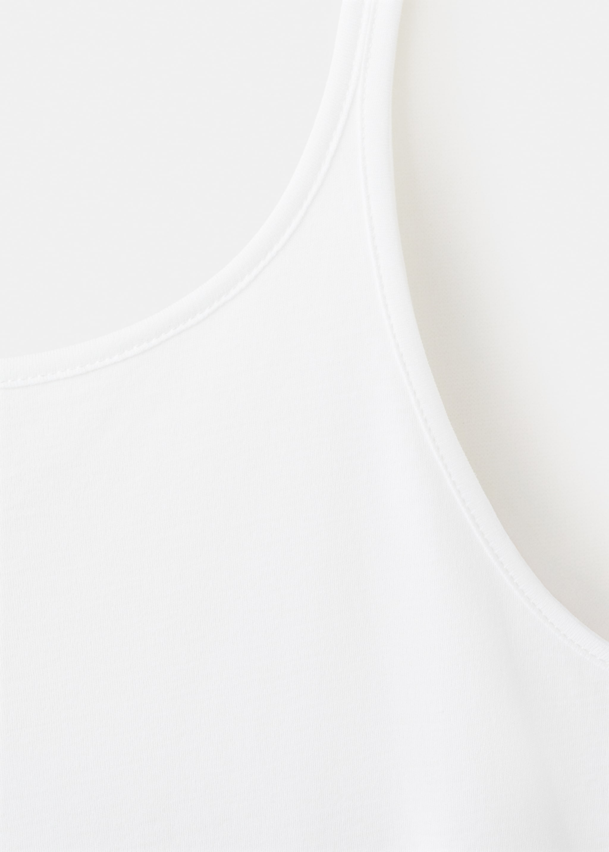 Top en coton à bretelle fine - Détail de l'article 8, Blanc. Ref: 27053333-00.
