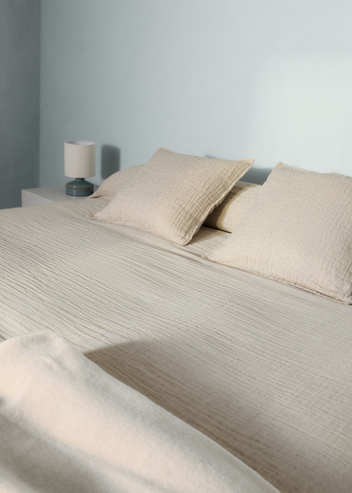 Linen cotton melange bedspread for Bed 180/200 cm - Details of the article 7