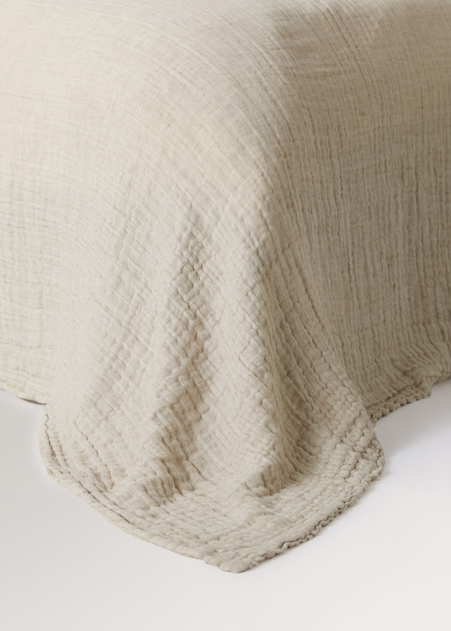 Linen cotton melange bedspread for Bed 180/200 cm - Details of the article 8
