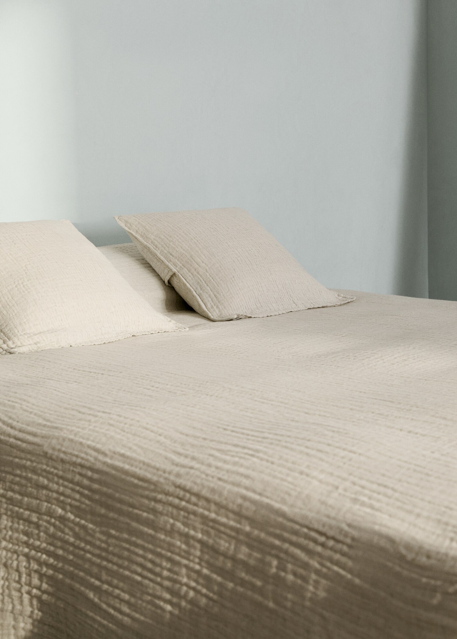 Linen cotton melange bedspread for Bed 180/200 cm - Details of the article 7