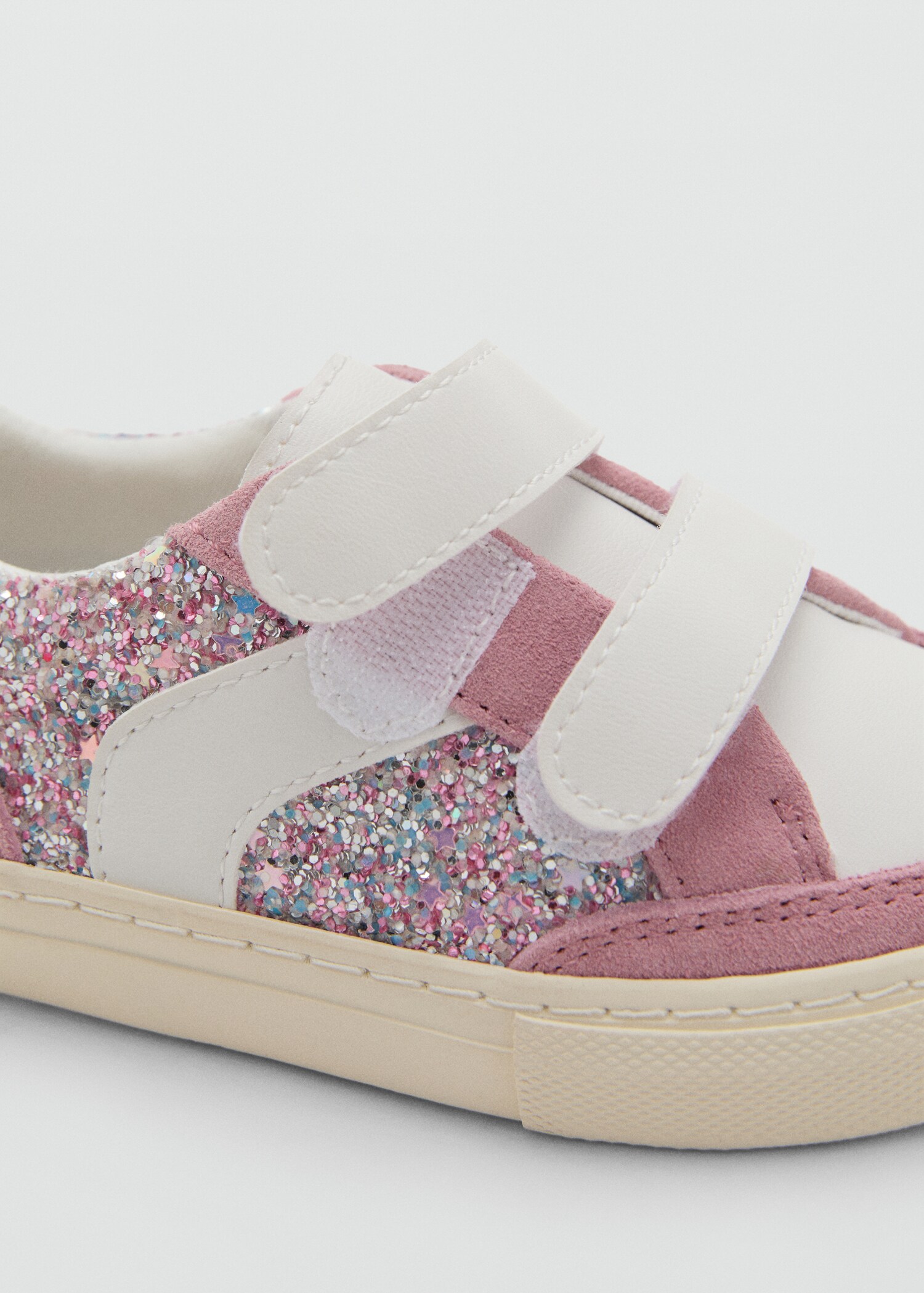 Glittersneakers met leren details - Detail van het artikel 3