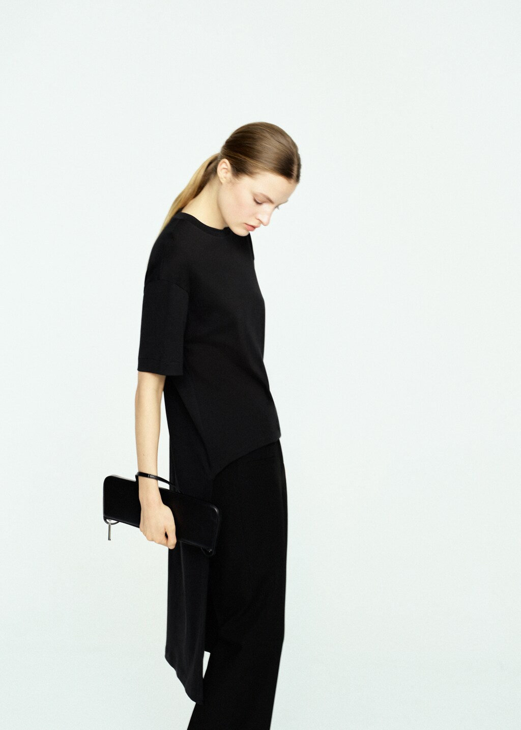 Asymmetrical long tee - image 4