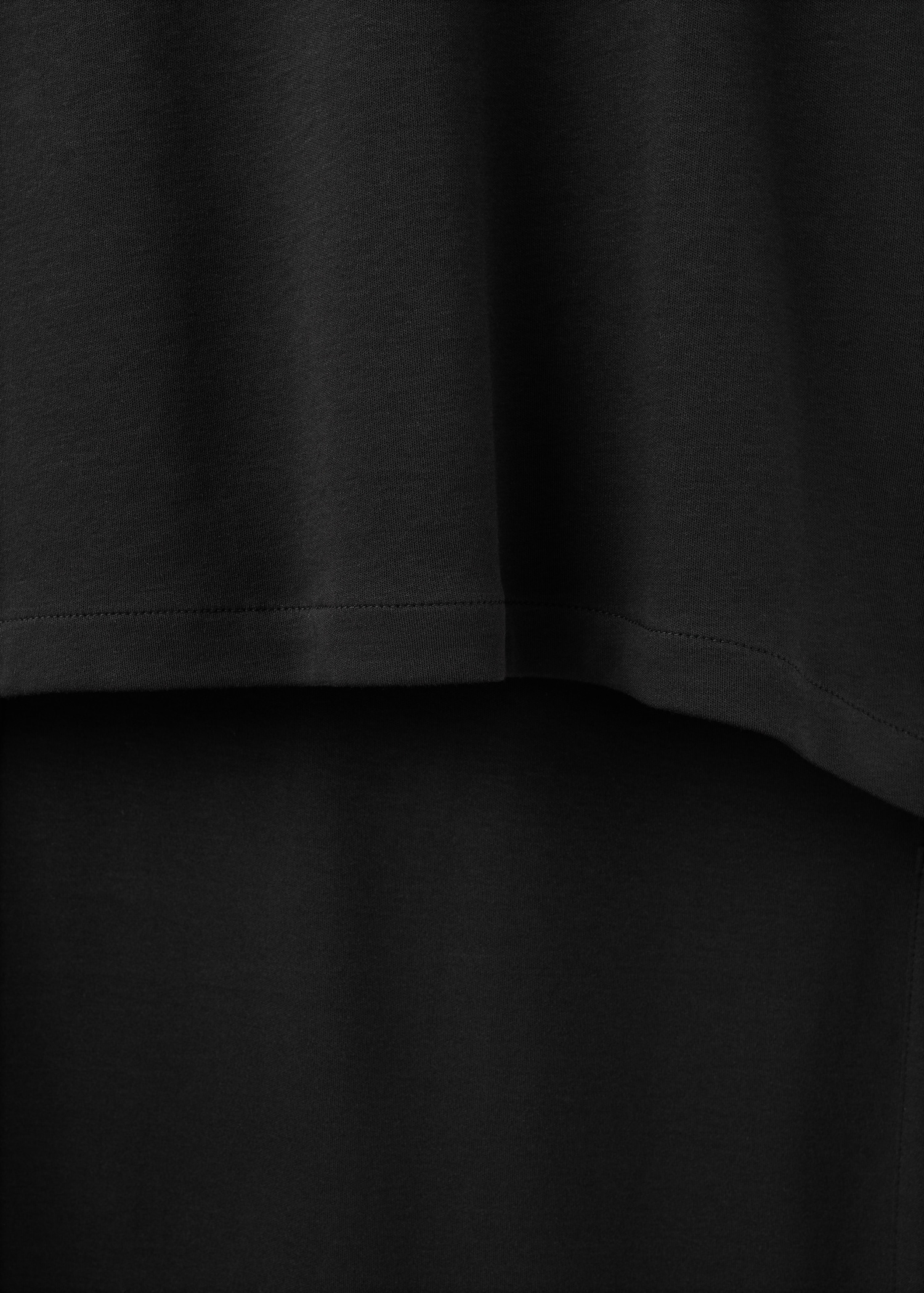 T-shirt de algodão comprida - Pormenor do artigo 0