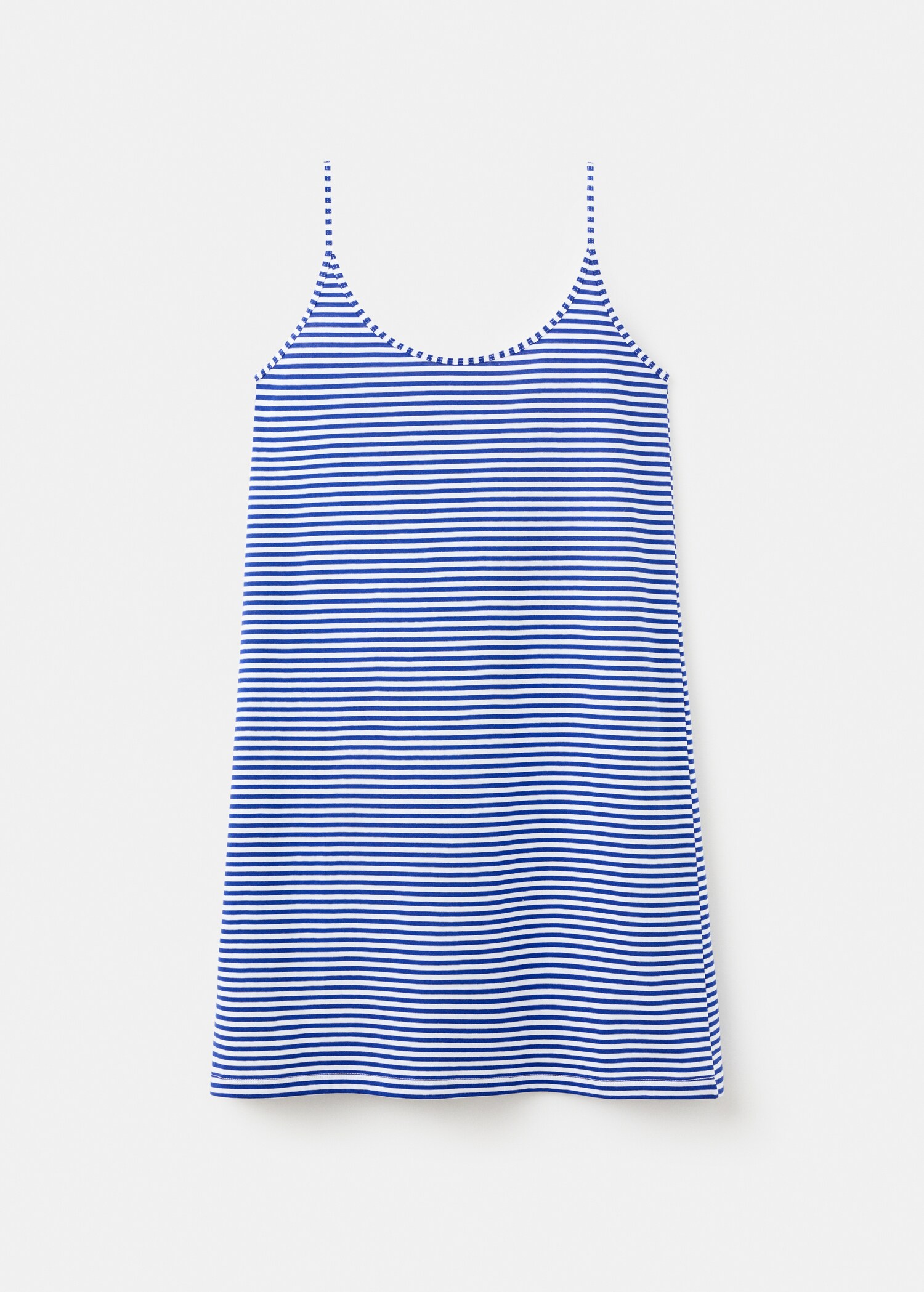 Cotton dress with woven stripe - Article without model