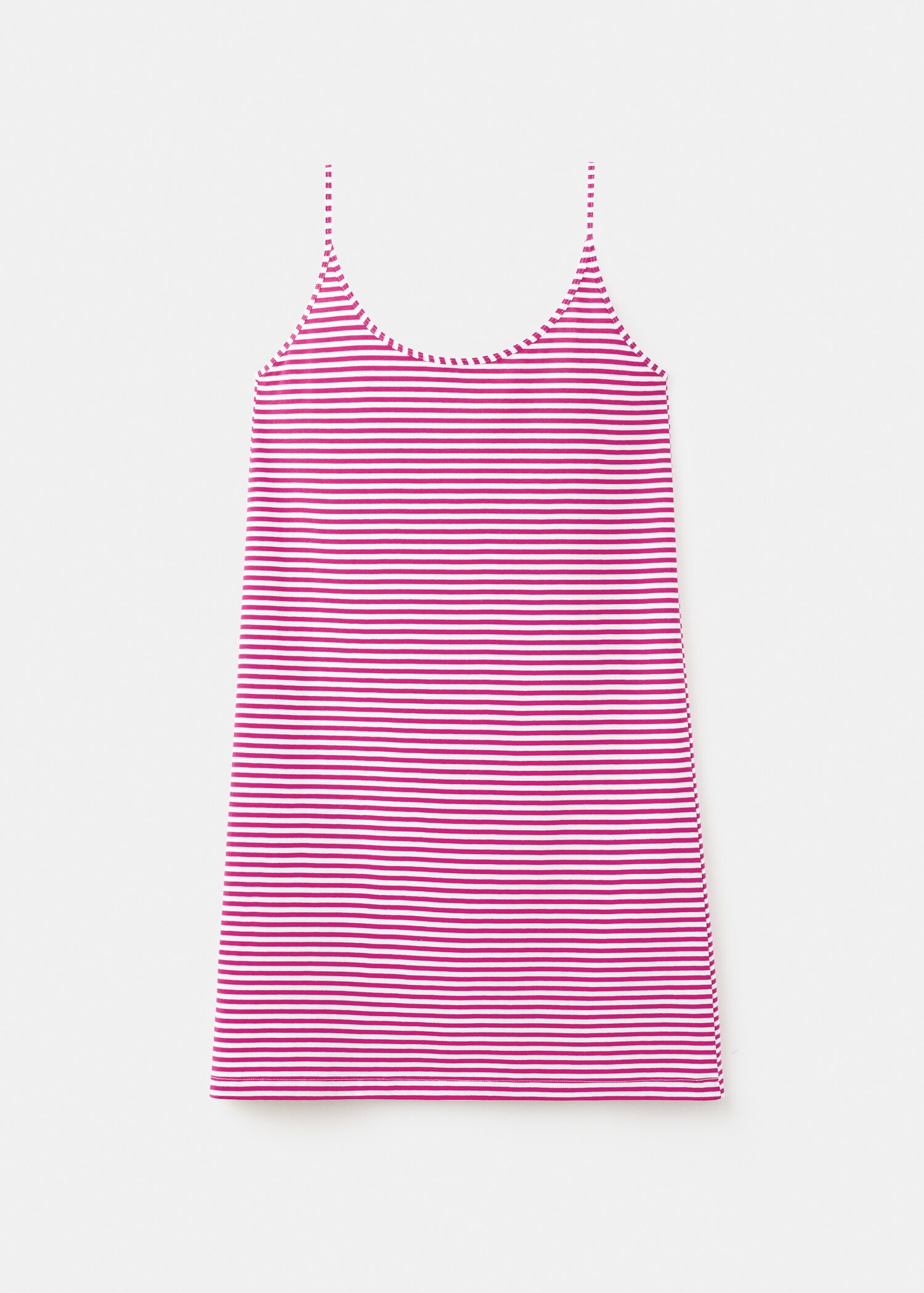 Cotton dress with woven stripe - Article without model