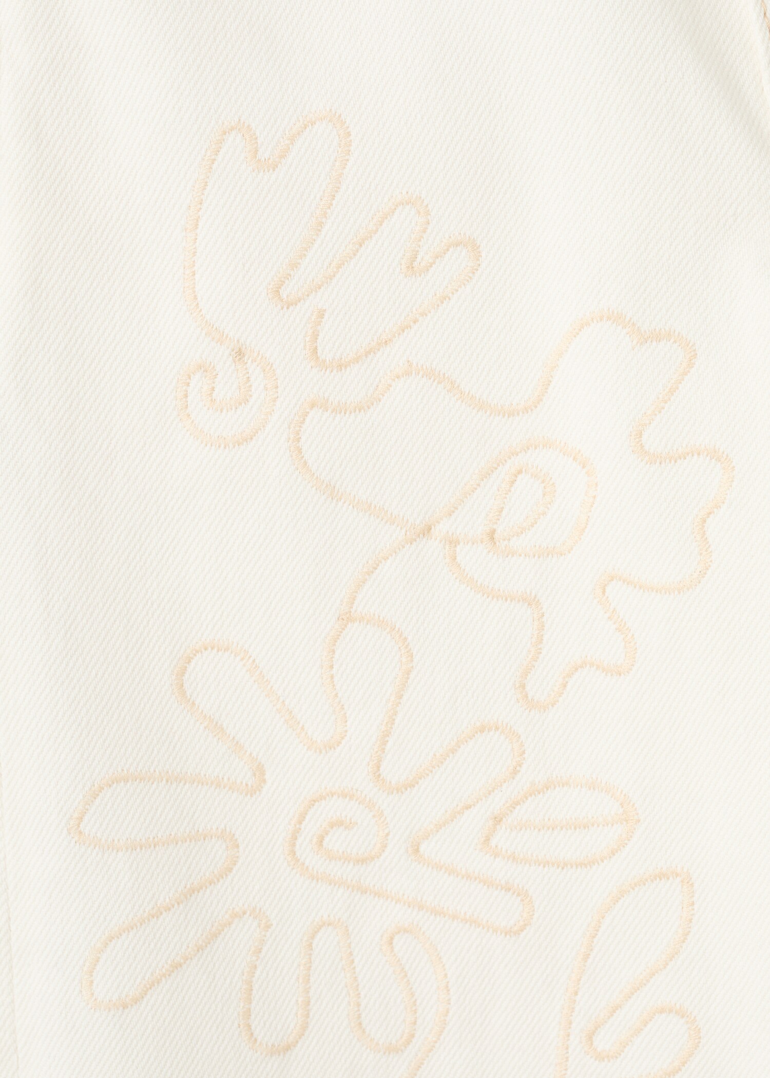 Floral embroidery jeans - Details of the article 0