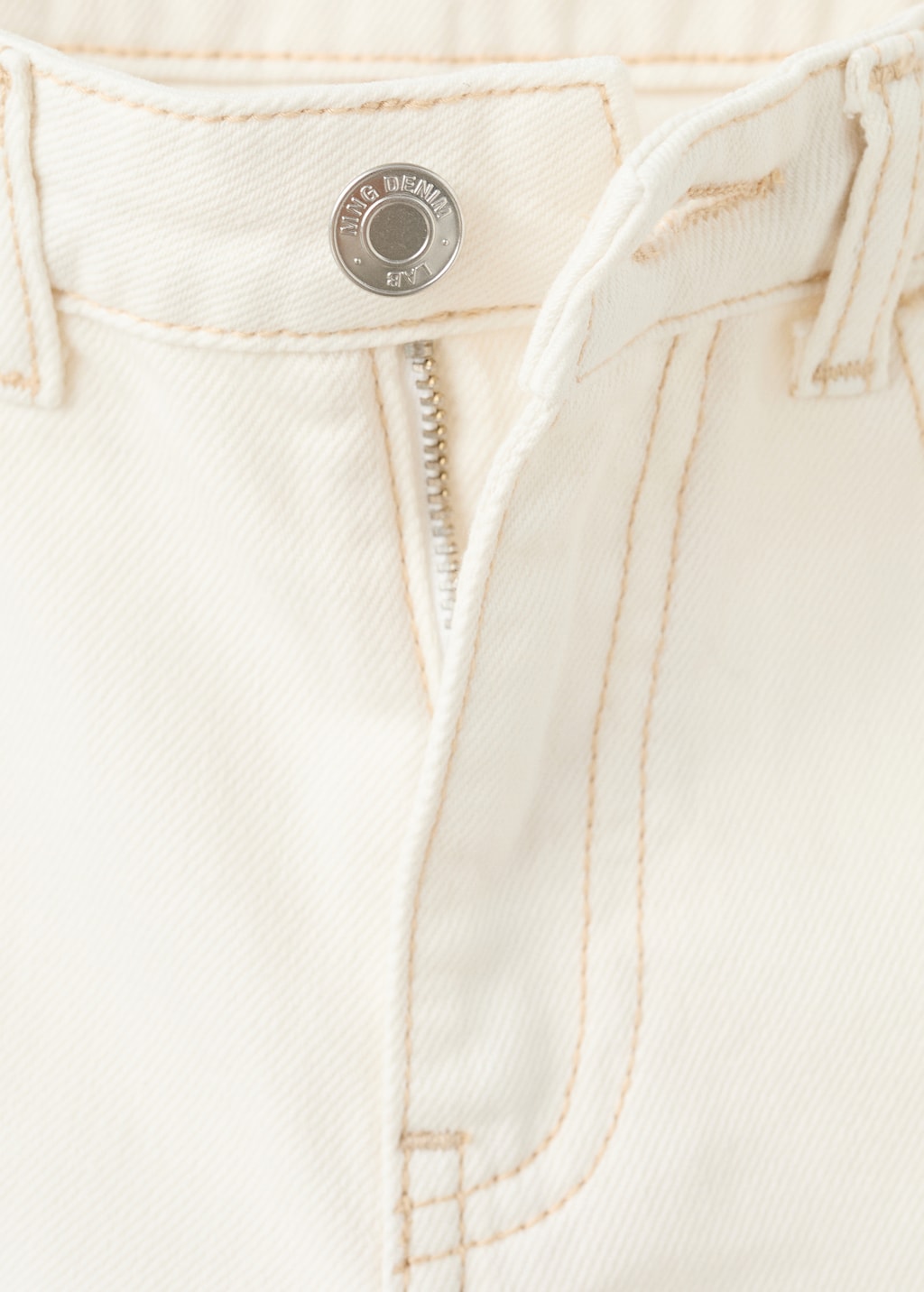 Floral embroidery jeans