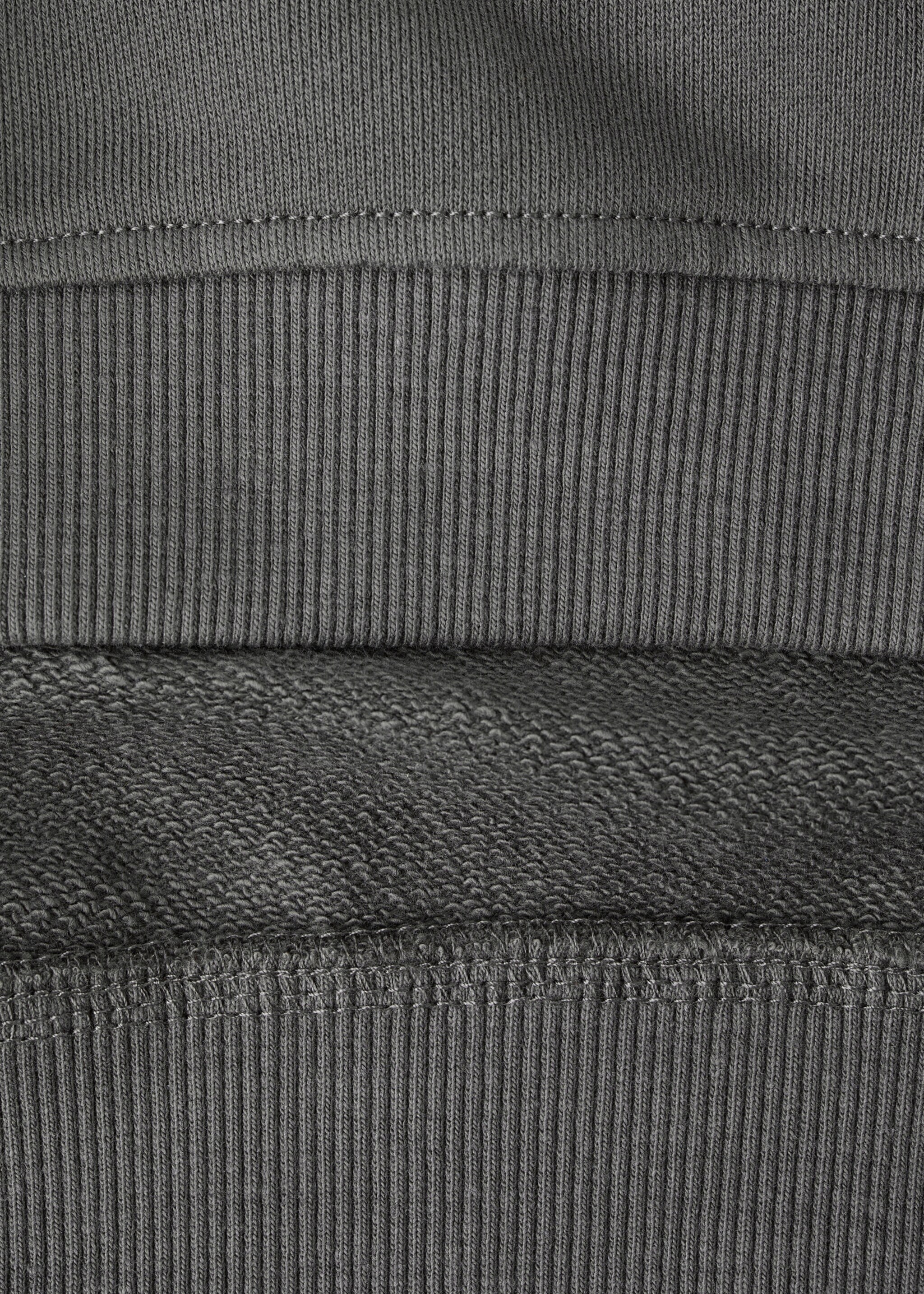 Printed cotton sweatshirt - Details of the article 0, Charcoal. Ref: 27053710-00.