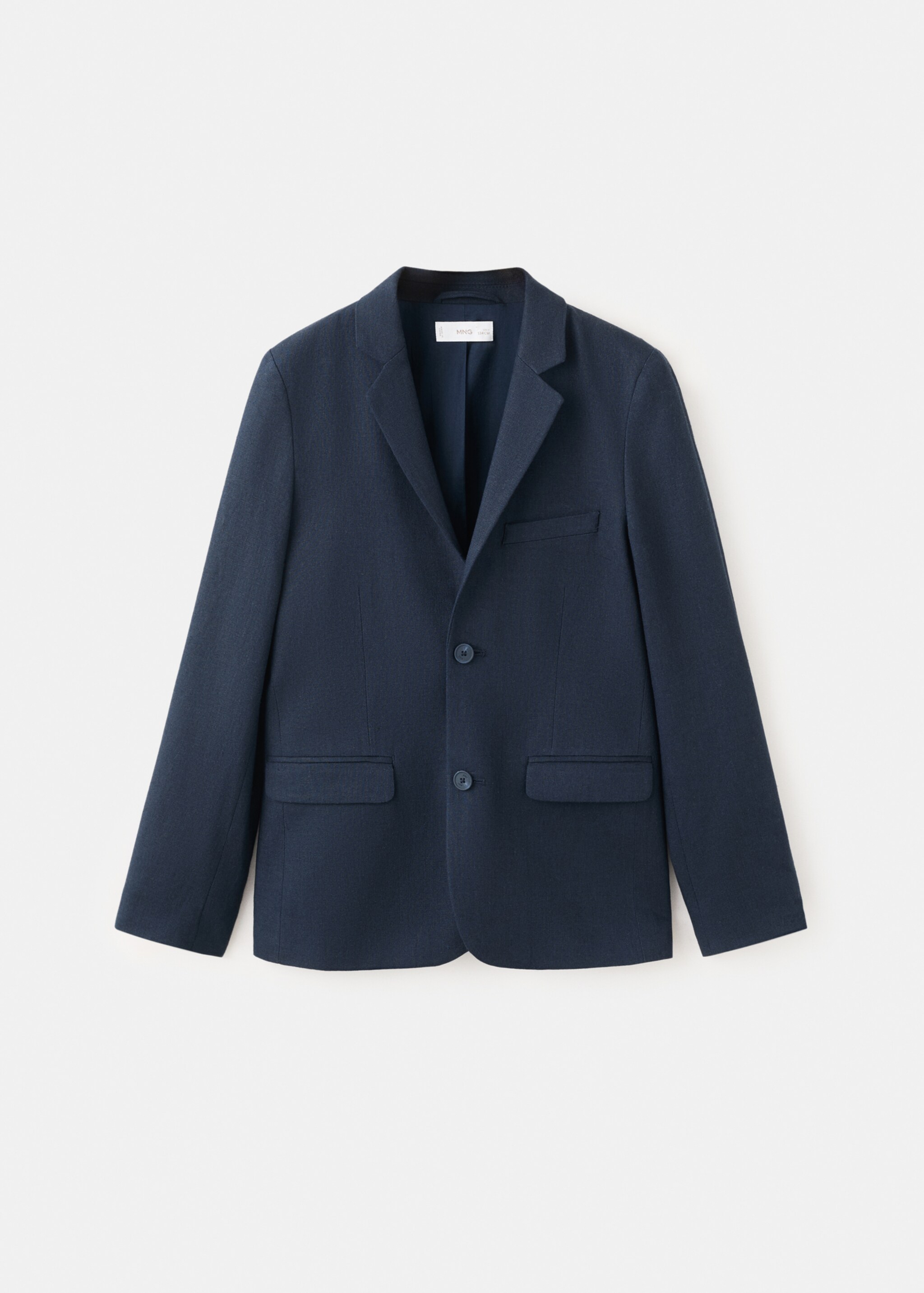 Classic linen jacket - Article without model, Navy. Ref: 27053716-00.