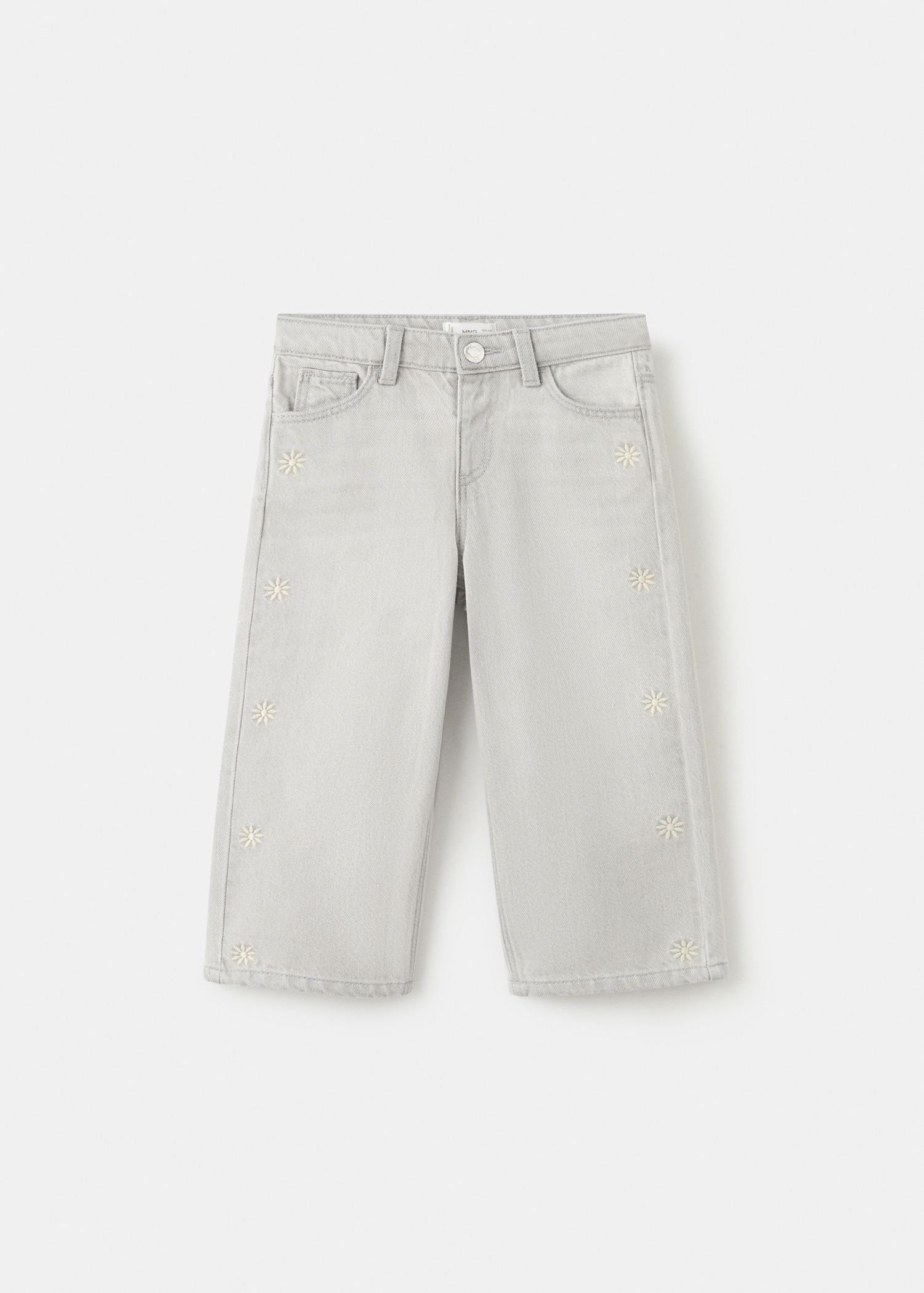 Gerade Jeans mit gestickten Sonnen - Artikel ohne Model