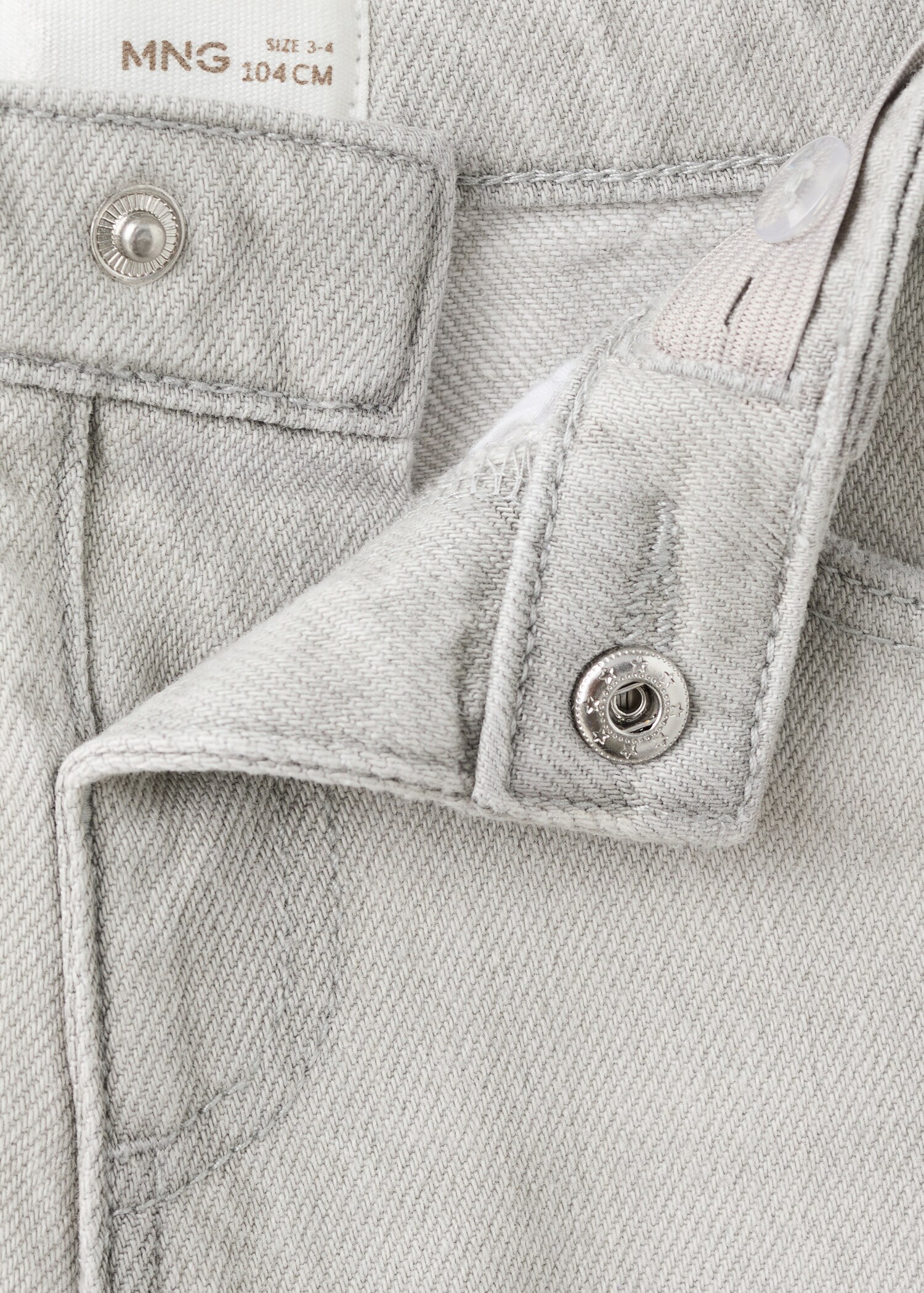 Gerade Jeans mit gestickten Sonnen - Detail des Artikels 8