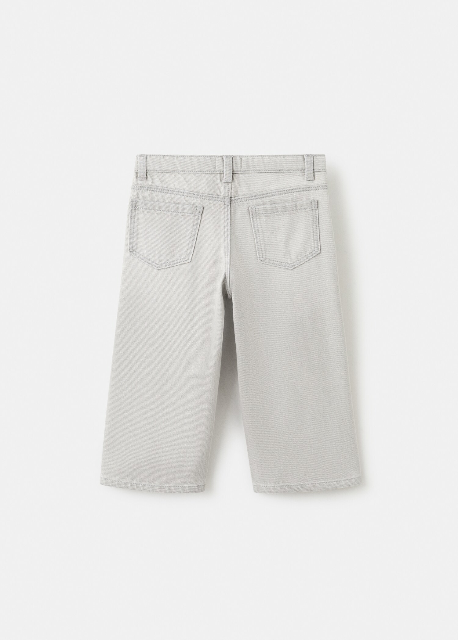 Gerade Jeans mit gestickten Sonnen - Rückseite des Artikels