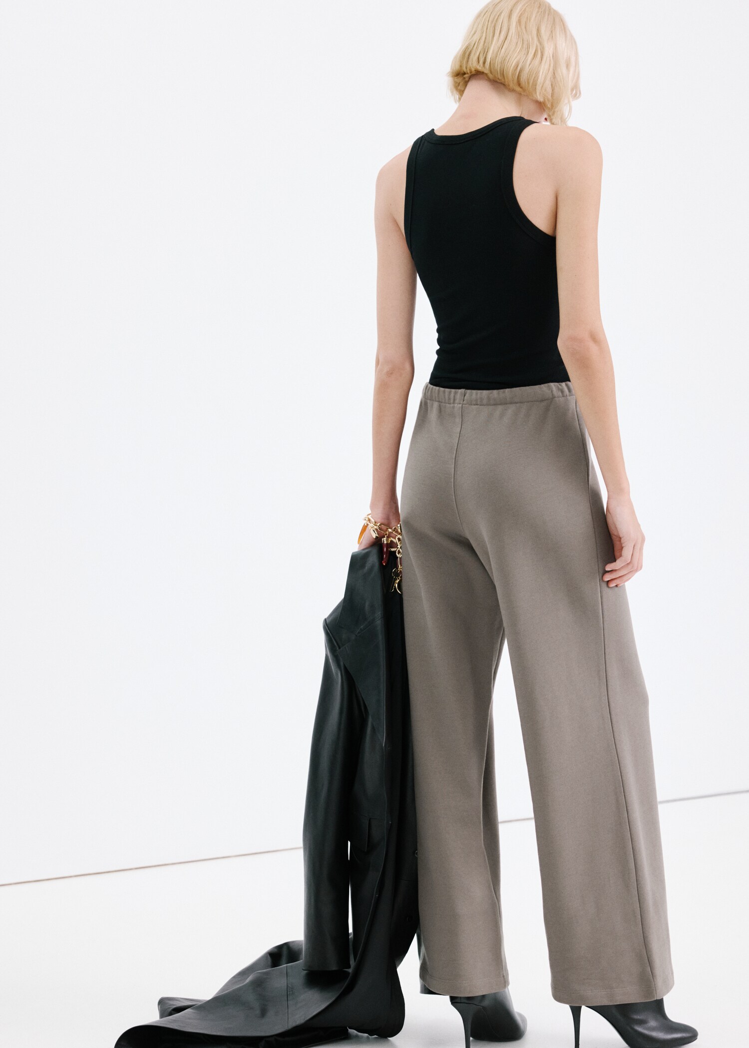 Pantalon coton taille élastique - Verso de l’article