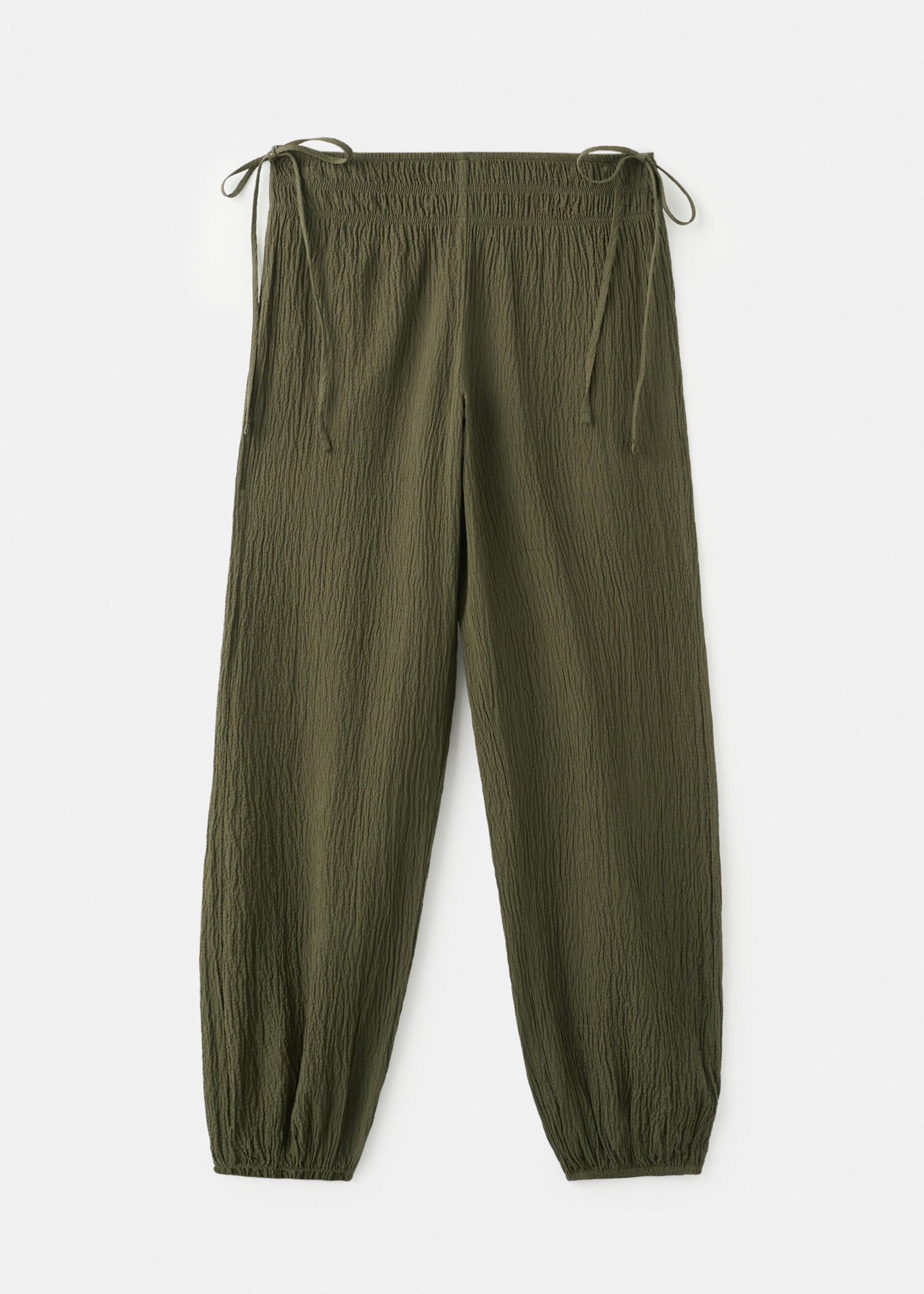 بنطلون بالون بأربطة - منتج دون نموذج, أسمر ضارب إلى الصفرة. Ref: 27053732-00.