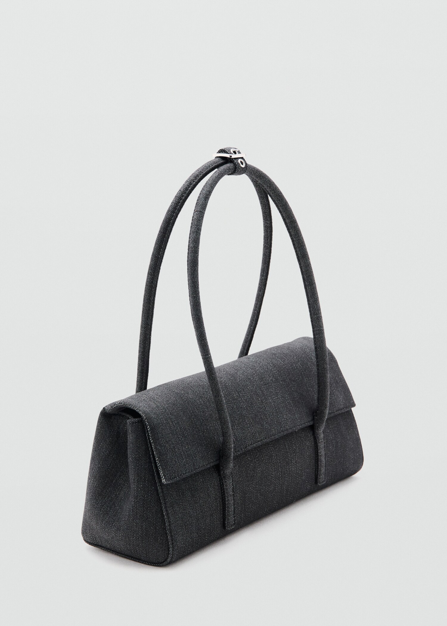 Denim shoulder bag - Medium plane