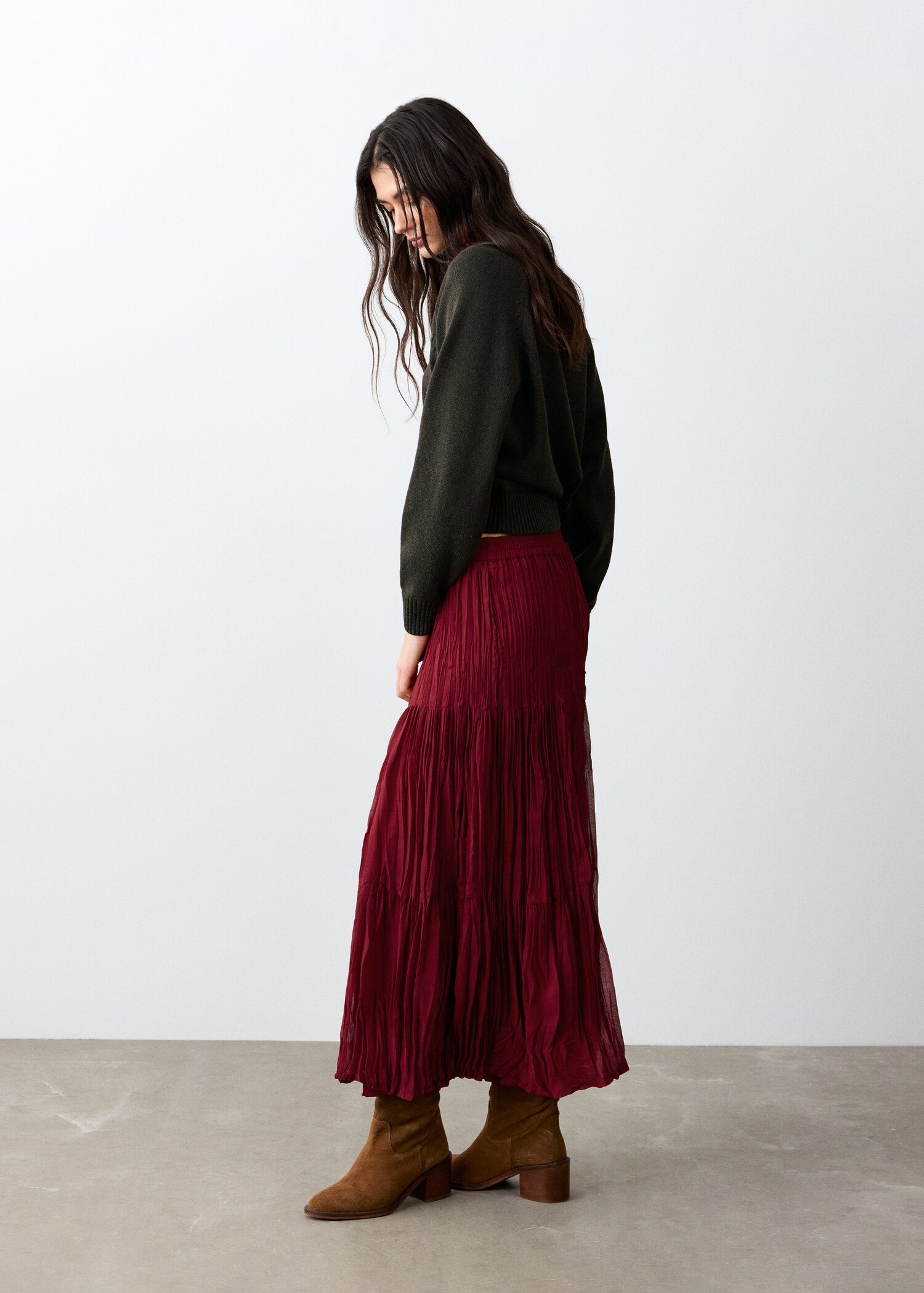 Flowy long skirt - Medium plane