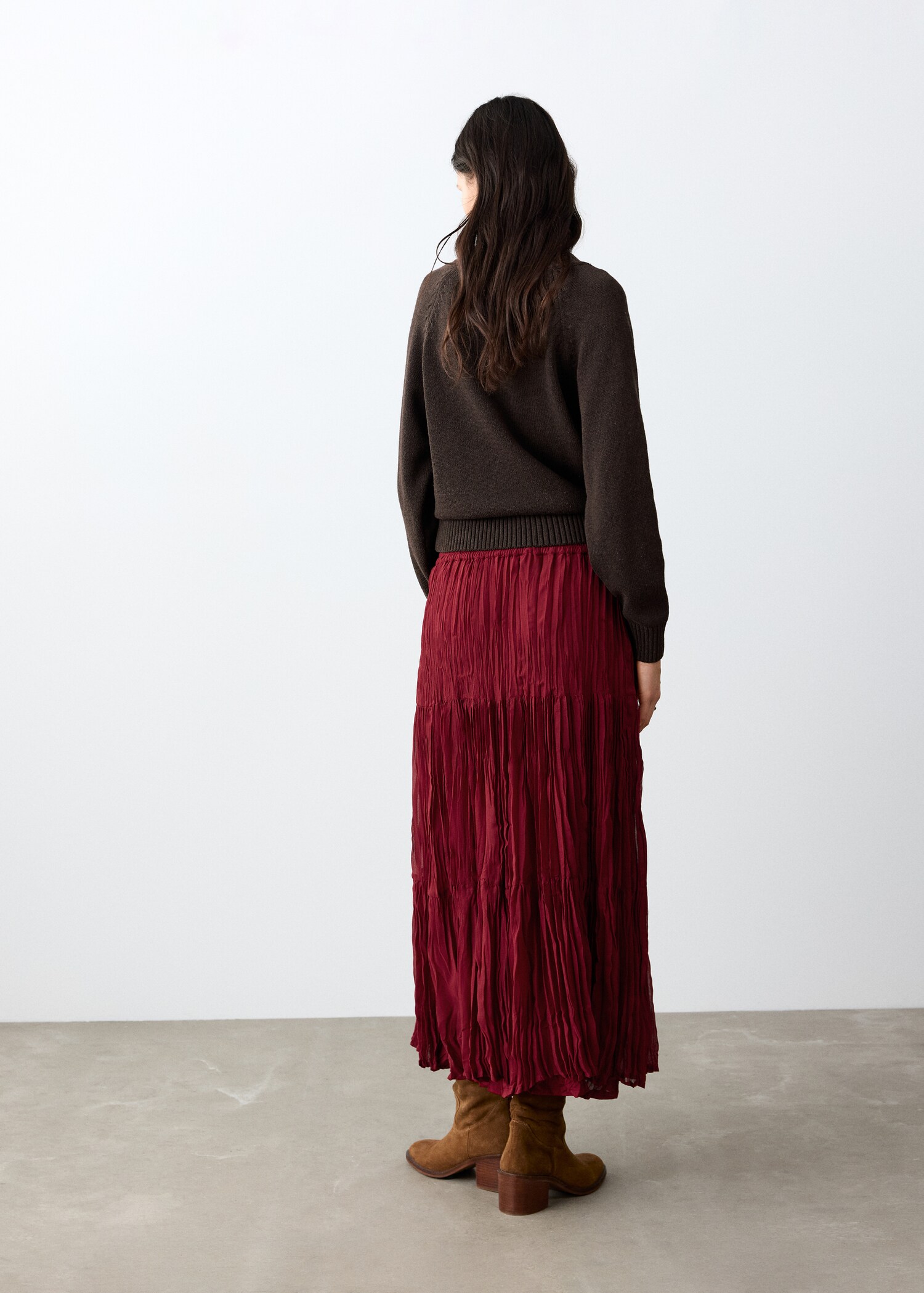 Flowy long skirt - Reverse of the article