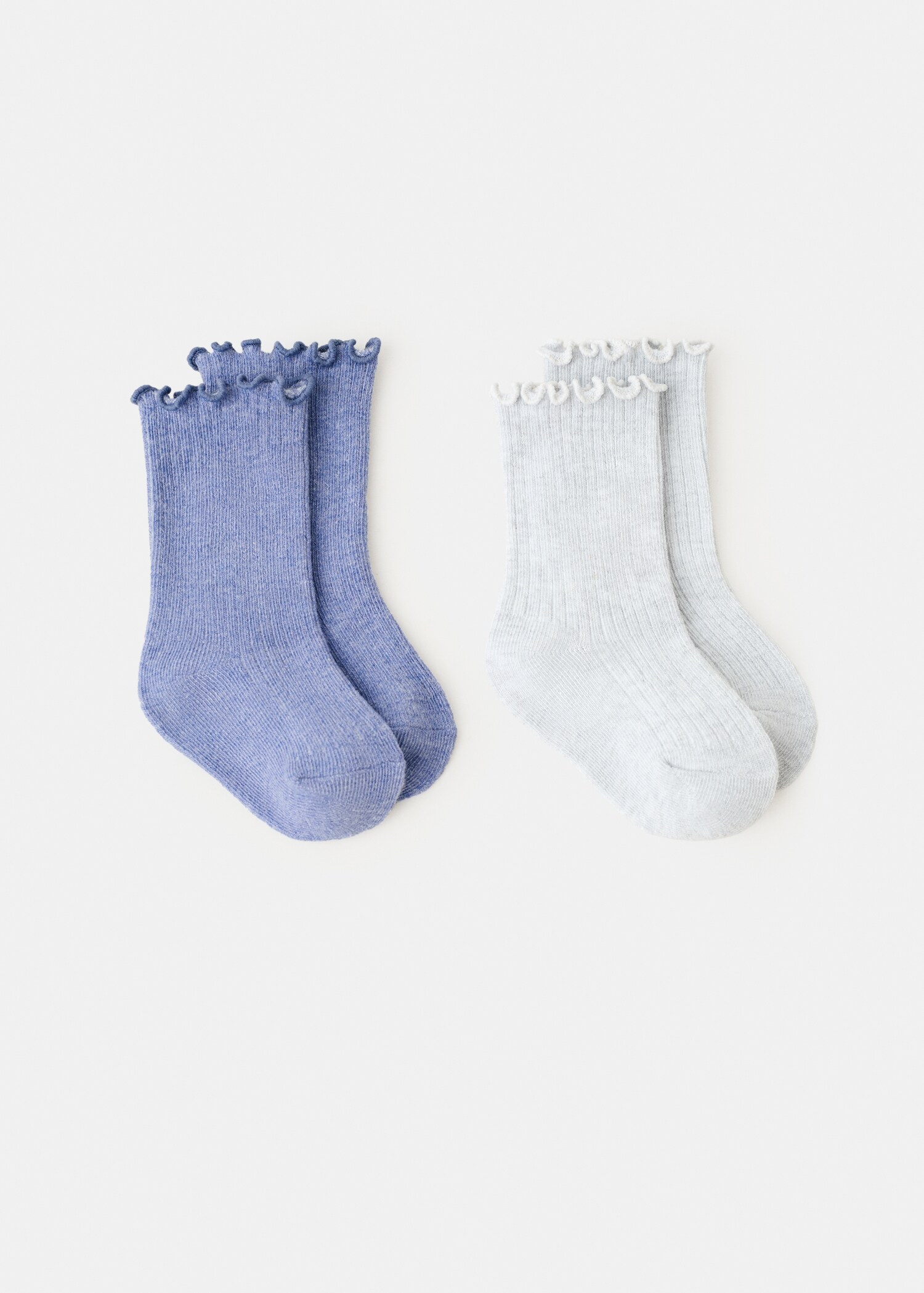 Pack 2 paires de chaussettes côtelées - Article sans modèle