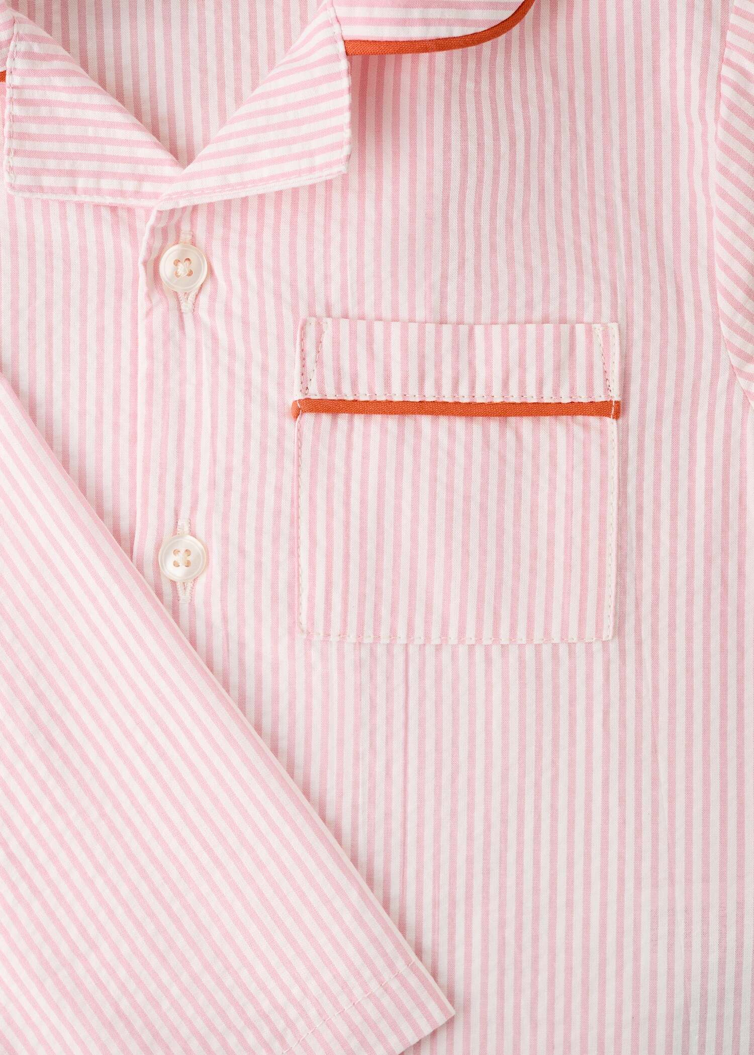 Prugasta dječja pidžama iz dva dijela od pamučnog sirsakera - Detalji artikla 2