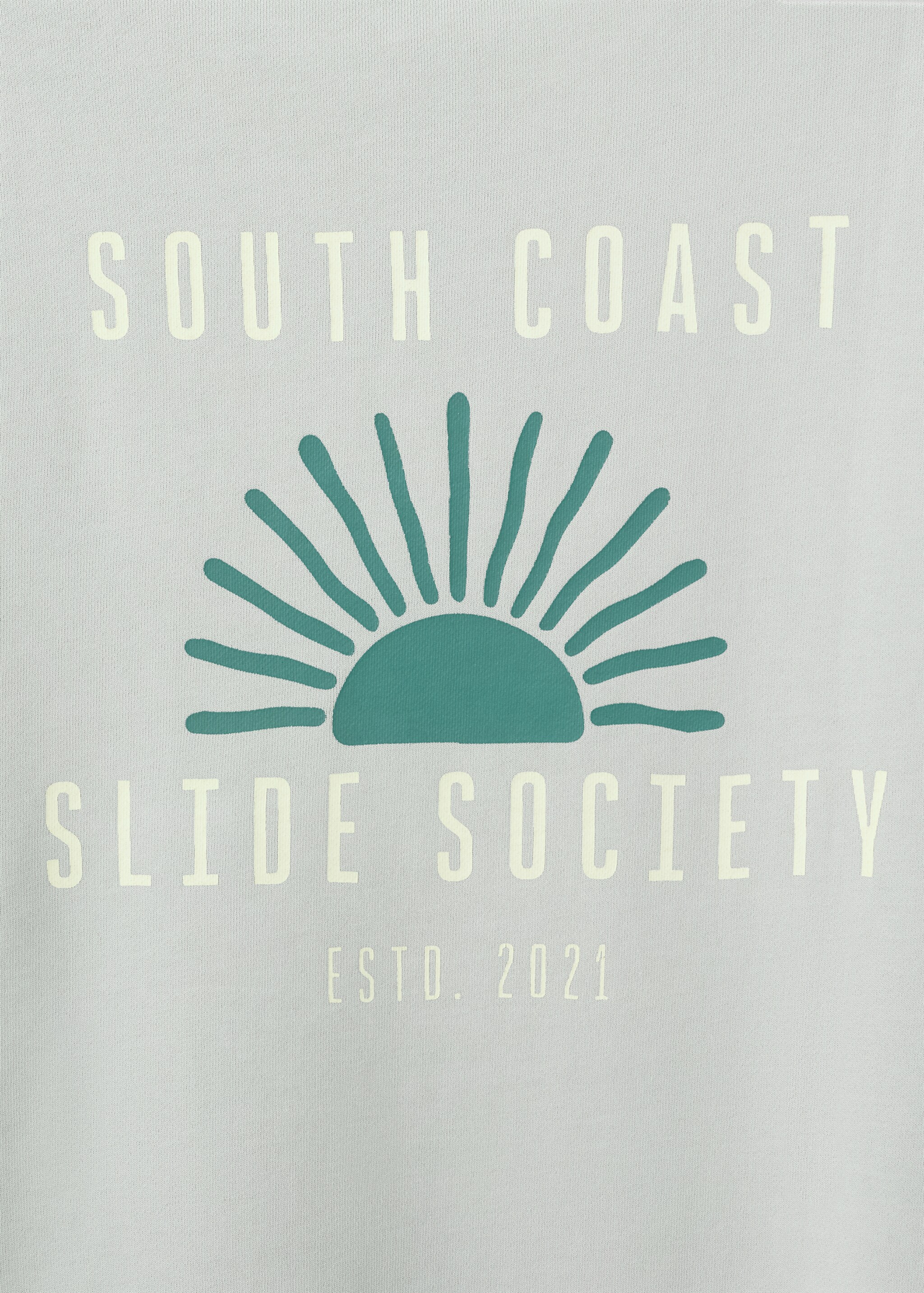 Printed cotton sweatshirt - Details of the article 0, Aqua Green. Ref: 27054050-00.