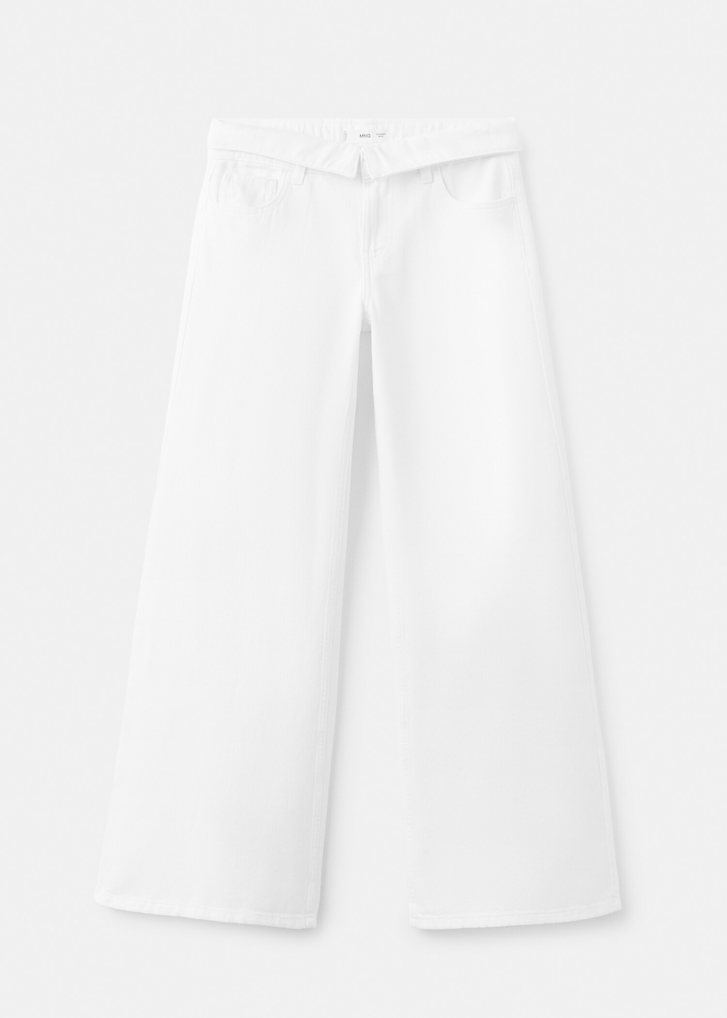 Jean taille basse à revers - Article sans modèle