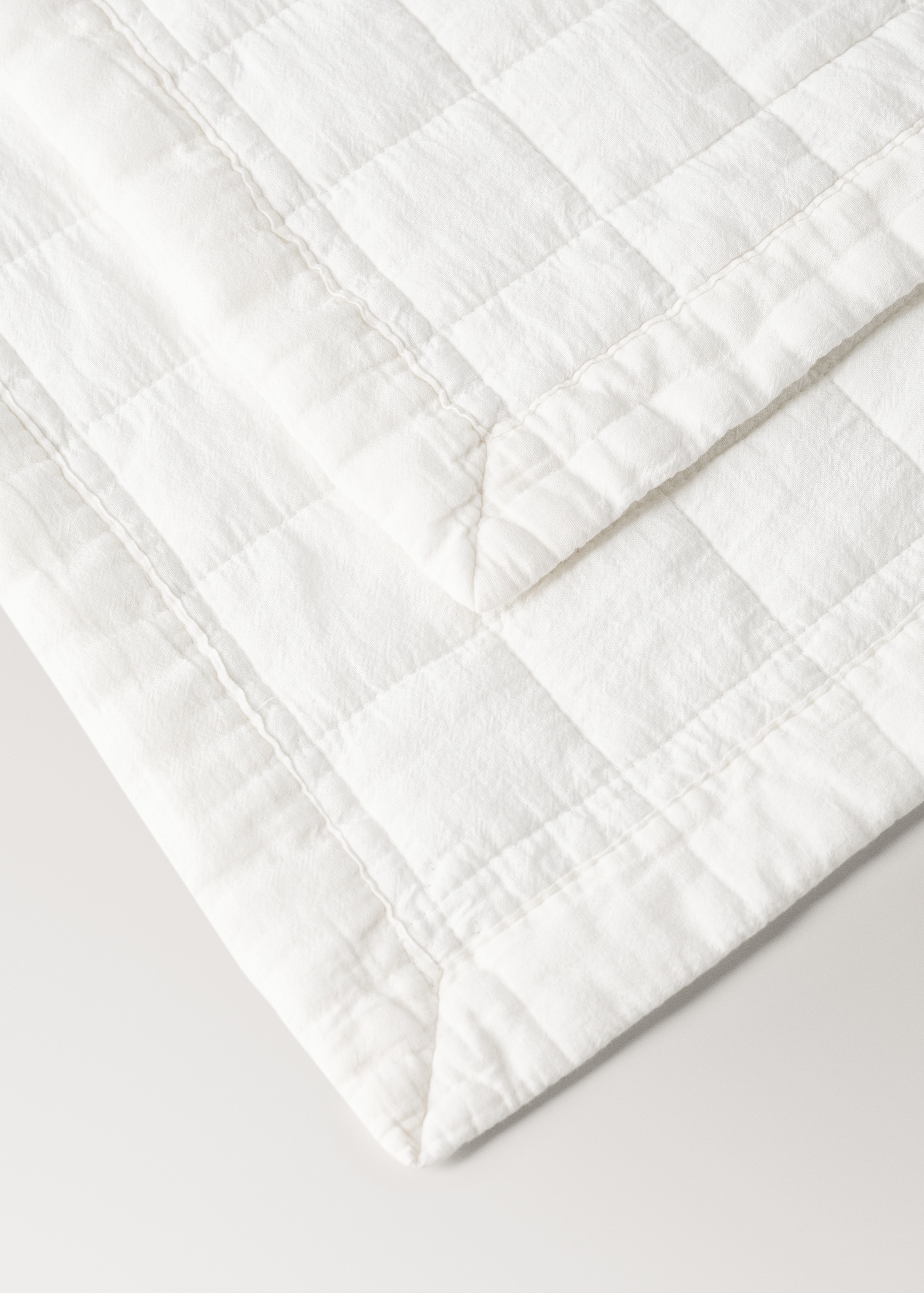 Vadderat barntäcke i bomull med rutmönster - Detaljer om artikeln 2