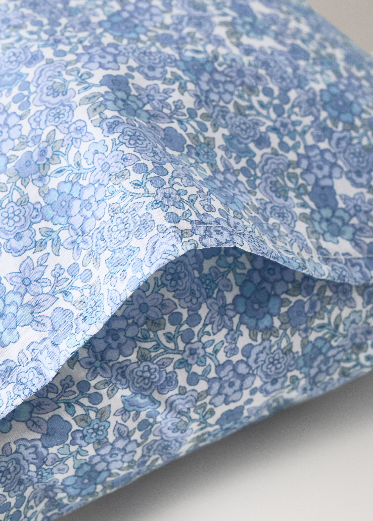 Μαξιλαροθήκη για μίνι κούνια από βαμβακερό περκάλι με λουλούδια - Λεπτομέρεια του προϊόντος 2